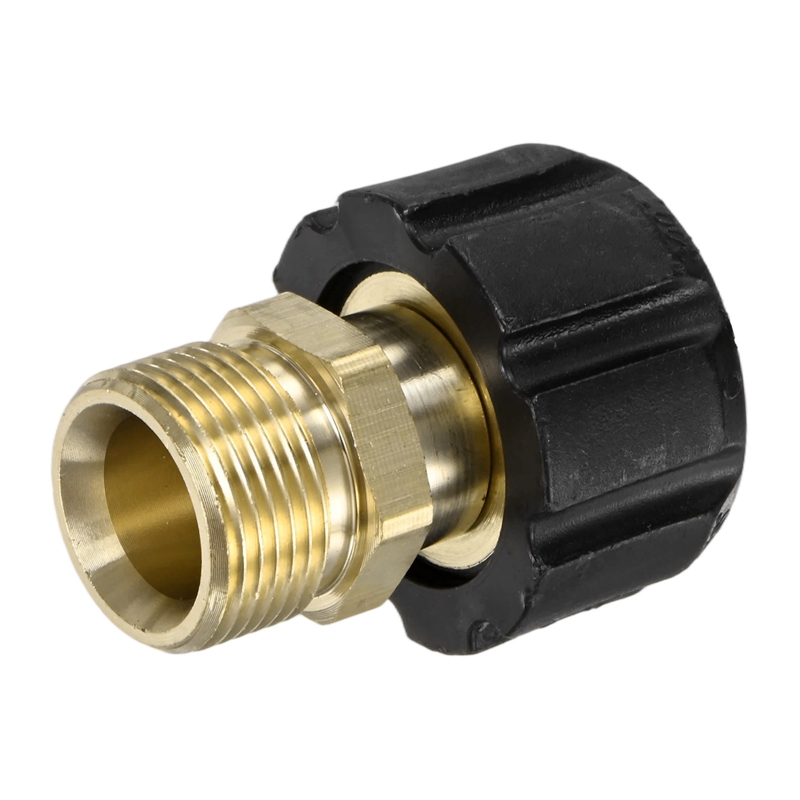 1-Pack M22 15mm Female to M22 14mm Male Thread Pressure Washer Fittings