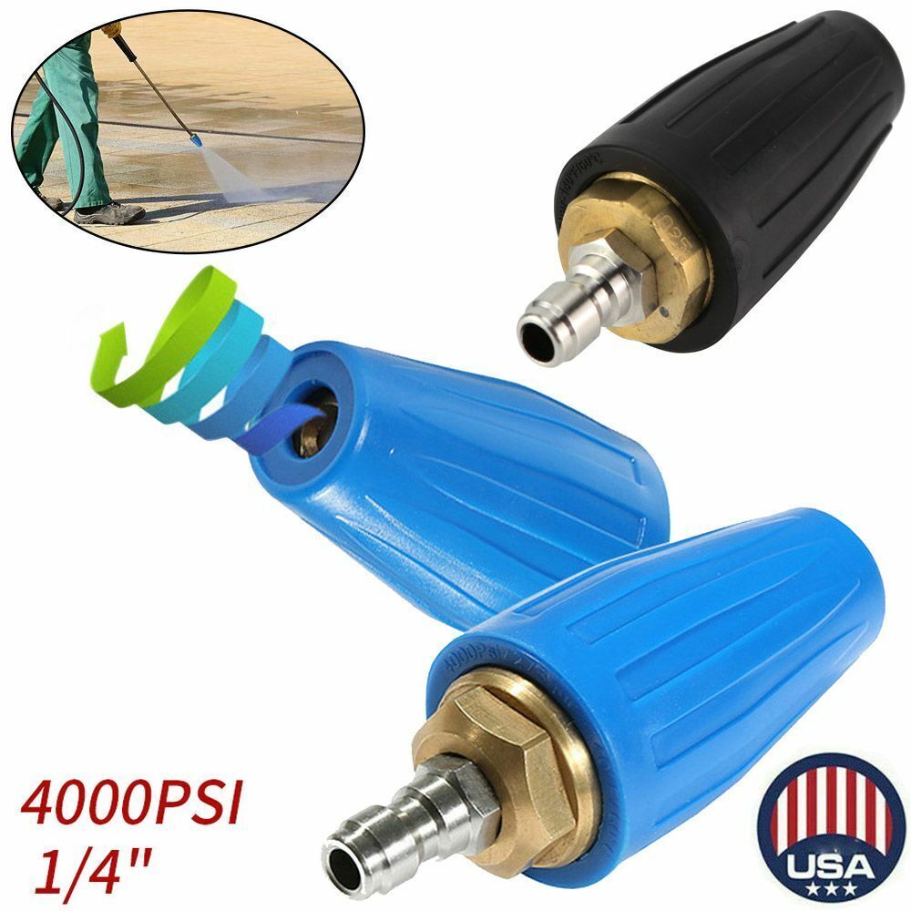 Pressure Washer Rotating-Rotary Turbo Nozzle 4000 psi 2.5 / 3.0 / 3.5 / 4.0 GPM