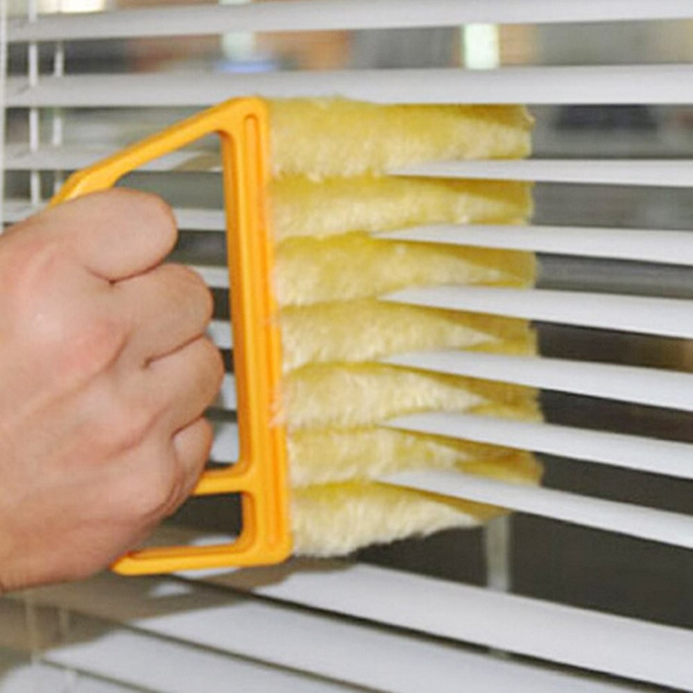 Blind Cleaner Brush , Blinds Dust Shutters , Mini Washable & Removable Orange