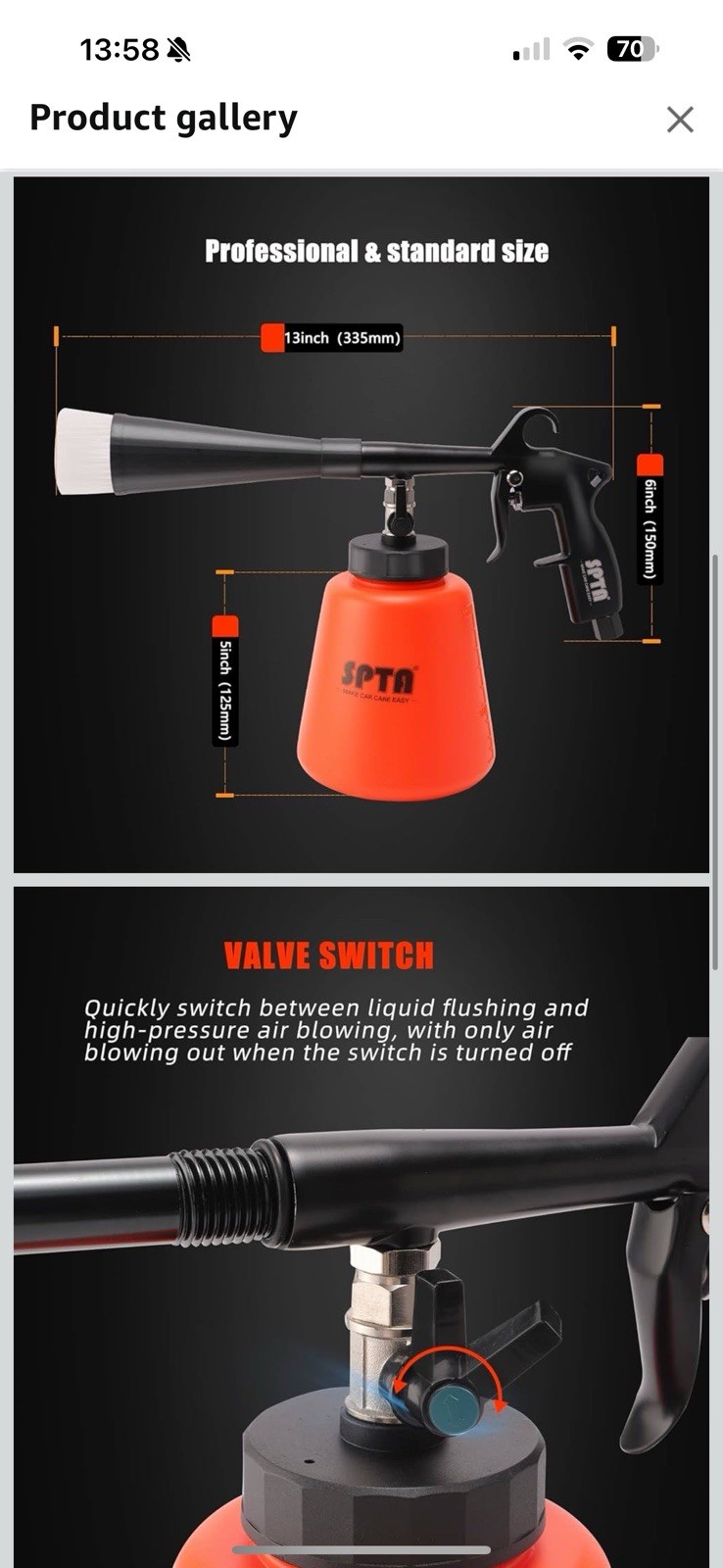 High Pressure Car Cleaning Gun, Cleaning Gun, Car Interior Washing Kit C3