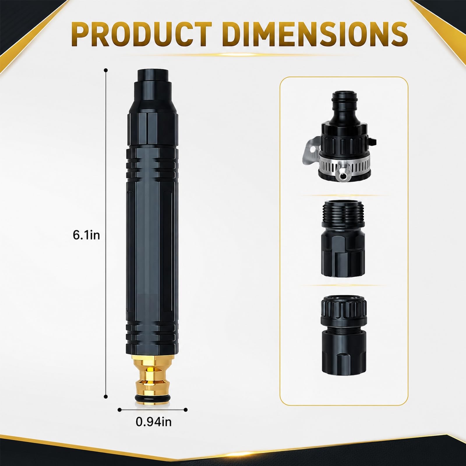 2026 High Pressure Hose Nozzle, High Pressure Water Garden Hose, Multipurpose…