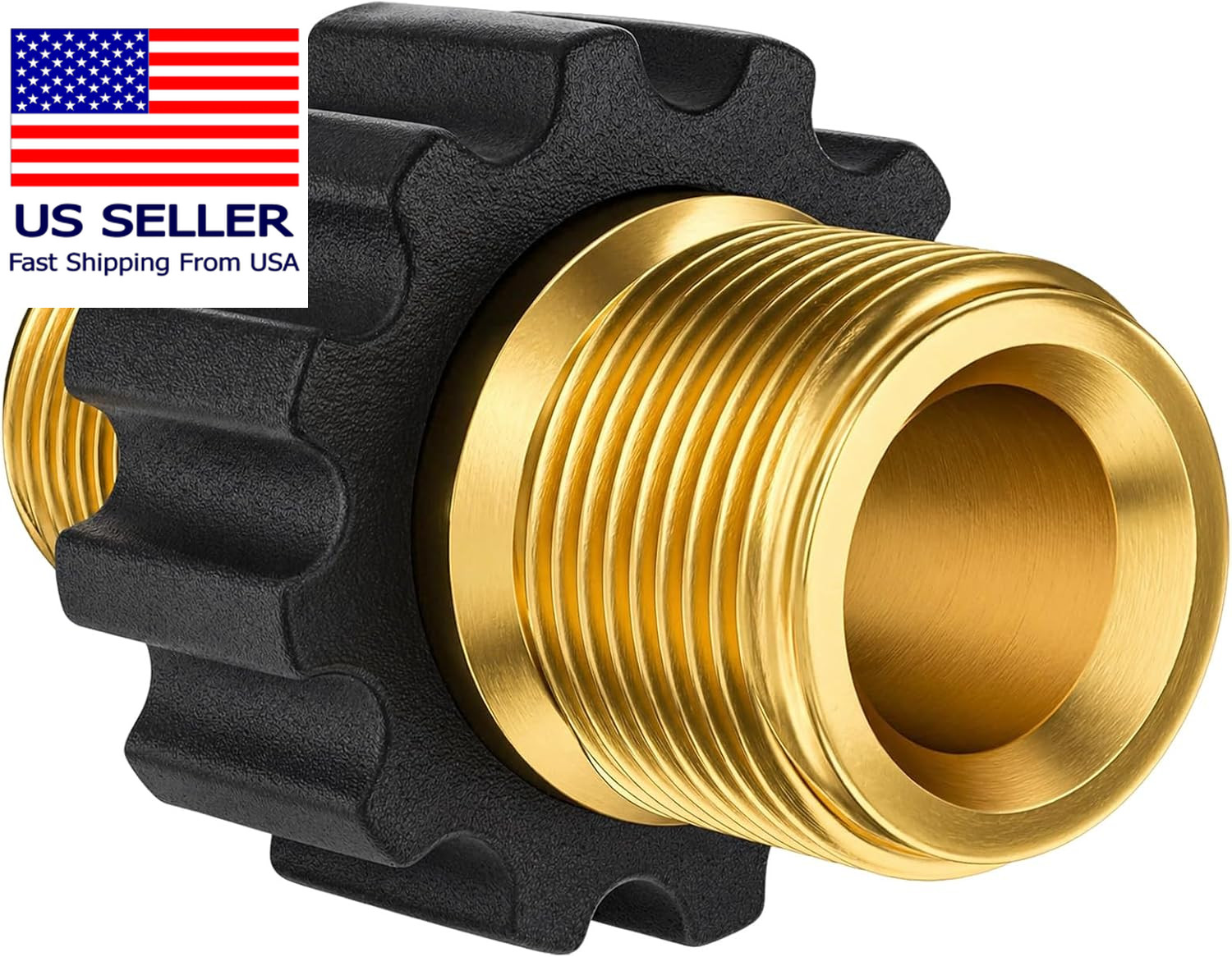 M22-14mm Male to Male Pressure Washer Hose Adapter 5000 PSI Connector