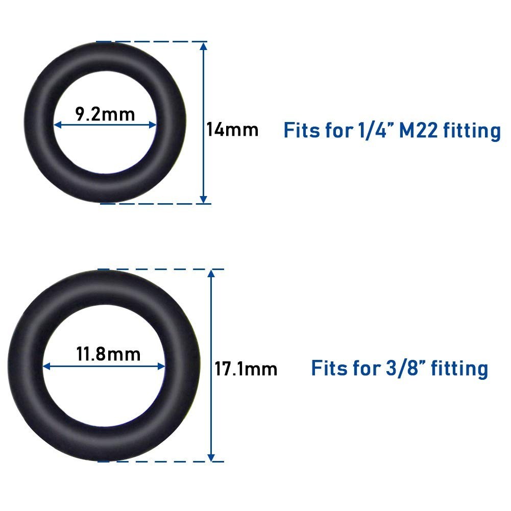 Tear-Resistant O-Ring Kit for 1/4″ & 3/8″ Quick Connect Pressure Washers