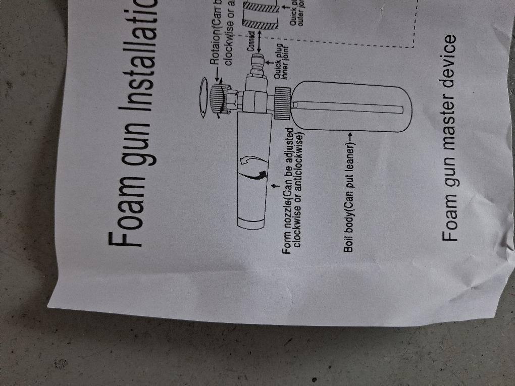 Foam Cannon for Electric Pressure Washers up to 4000 PSI – Quick-Connect Fitting