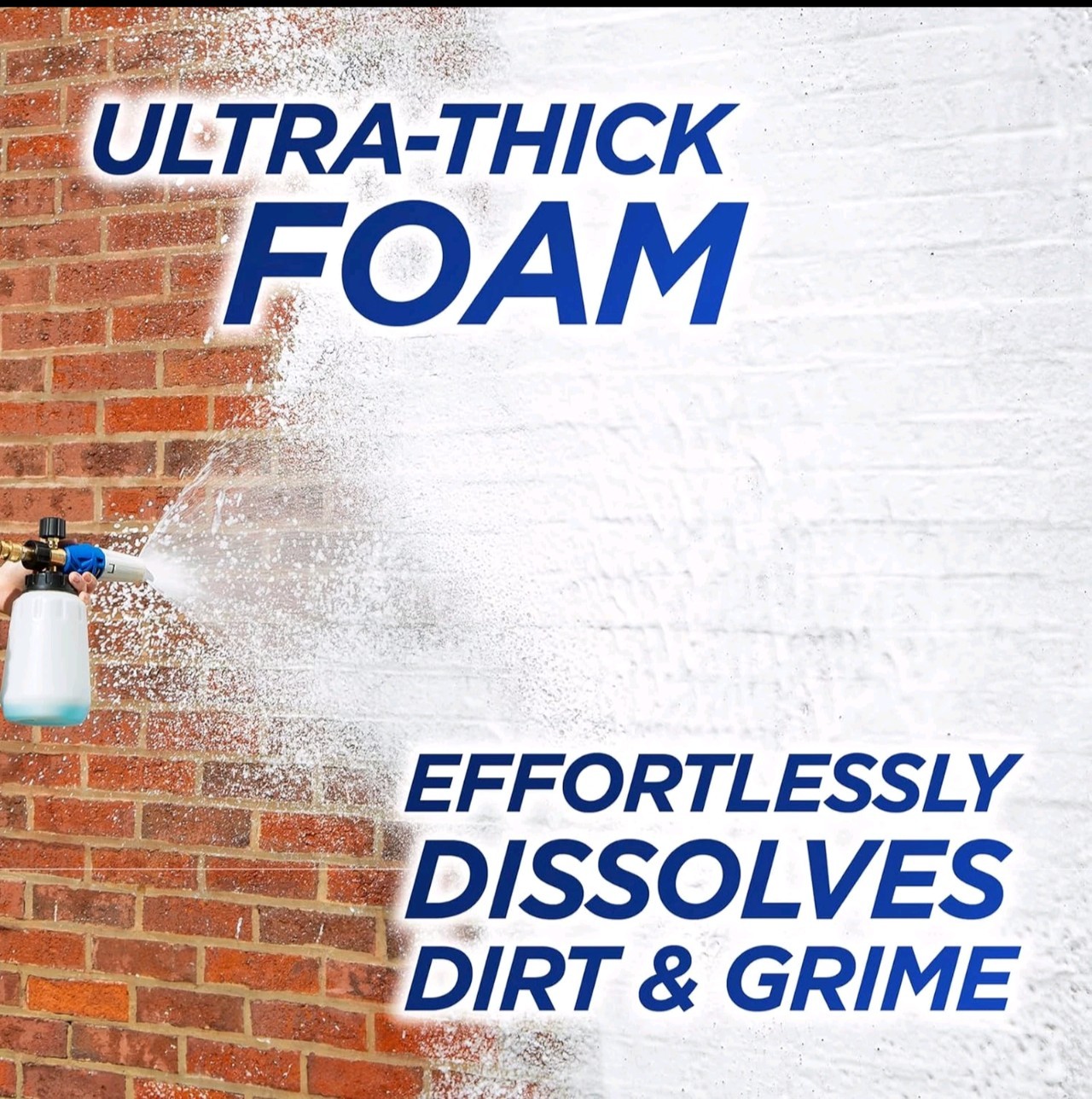 30 SECONDS Foam Cannon Kit Pressure Washer Sprayer + 8oz Soap Outdoor Cleaner