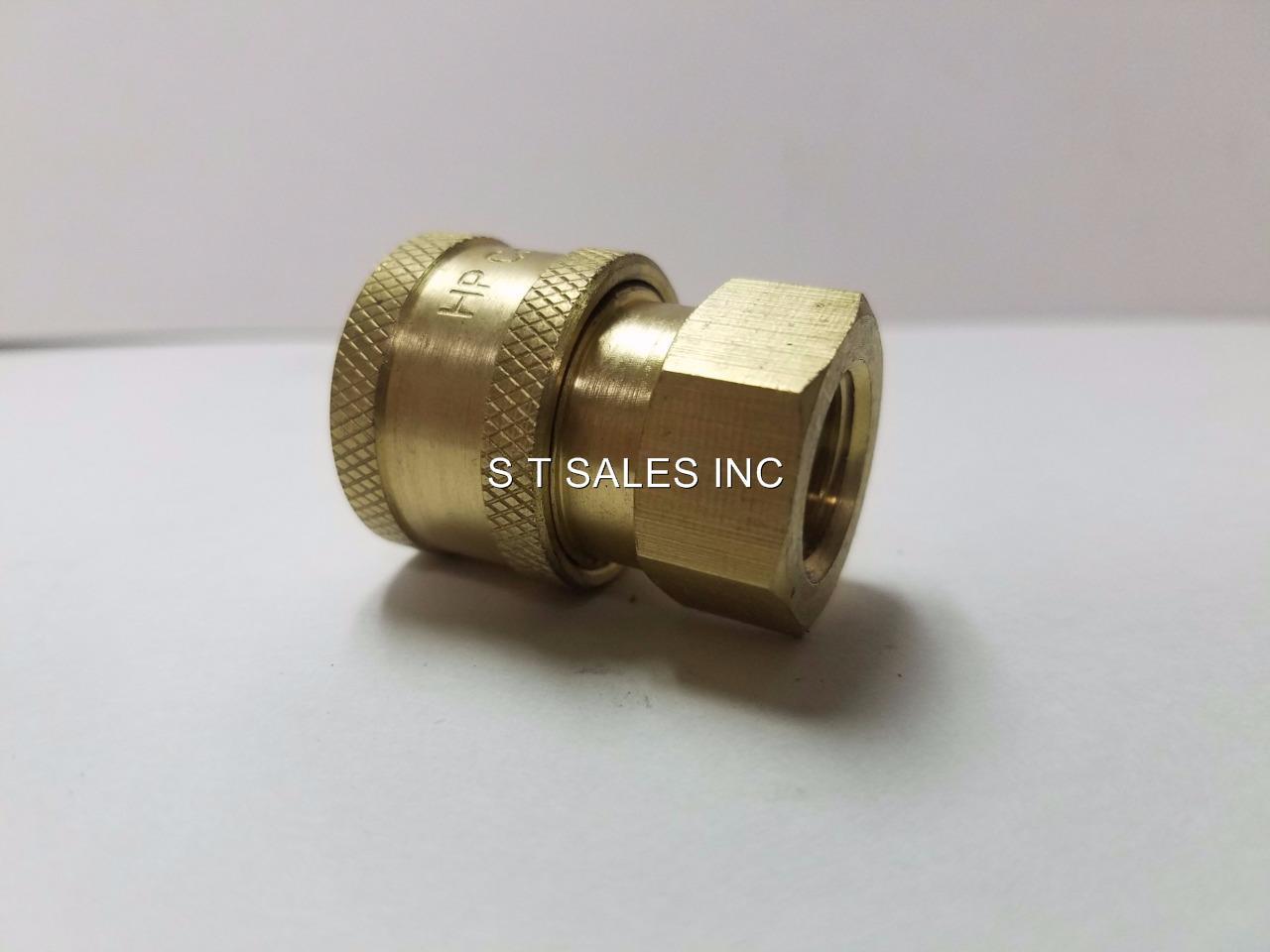 PRESSURE WASHER WAND TIP QUICK COUPLING 1/4″ FEMALE PIPE THREAD BRASS FITTING