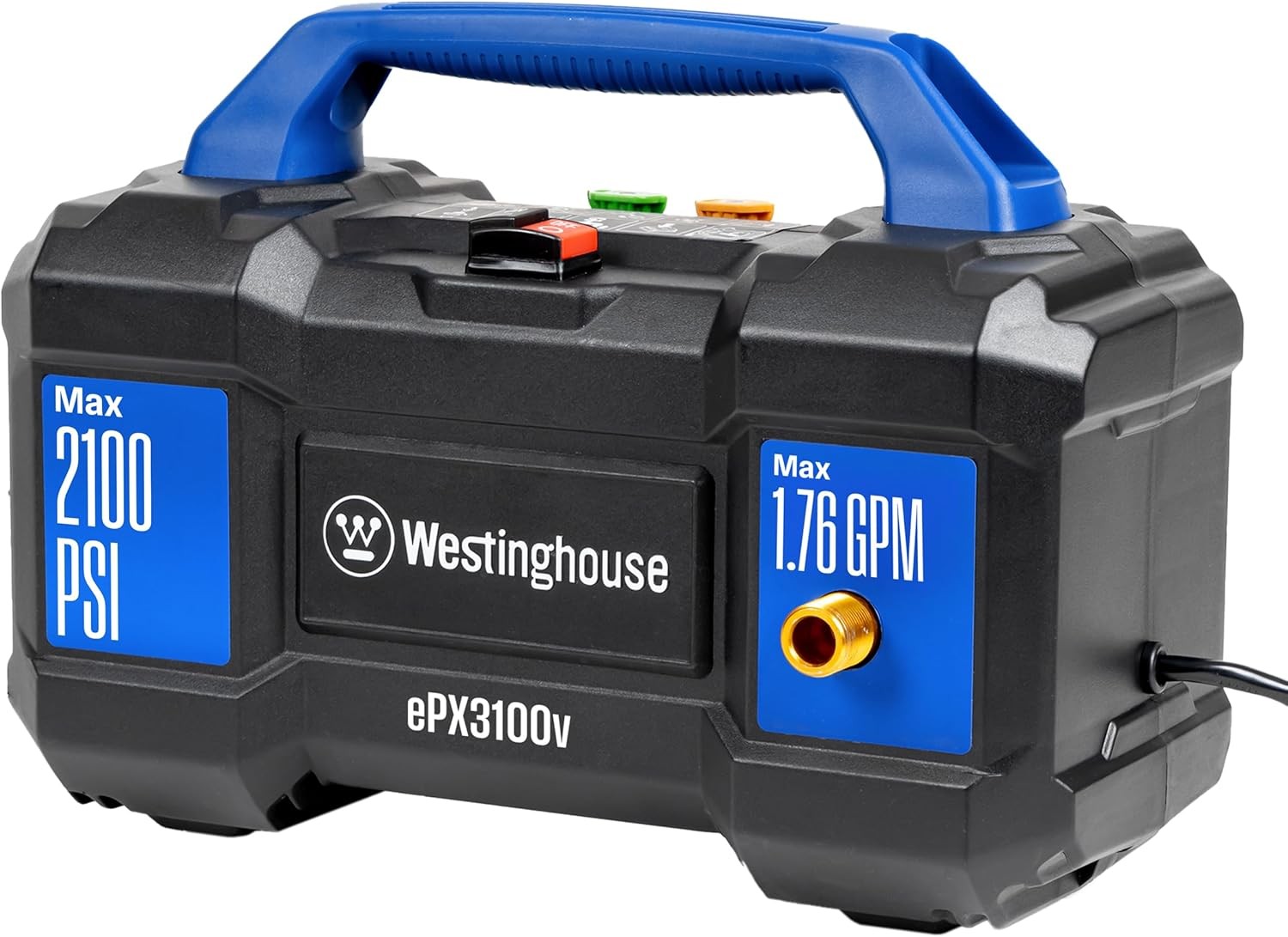 Westinghouse ePX3100v Electric Pressure Washer,2100Max PSI 1.76 Max GPM,Handheld