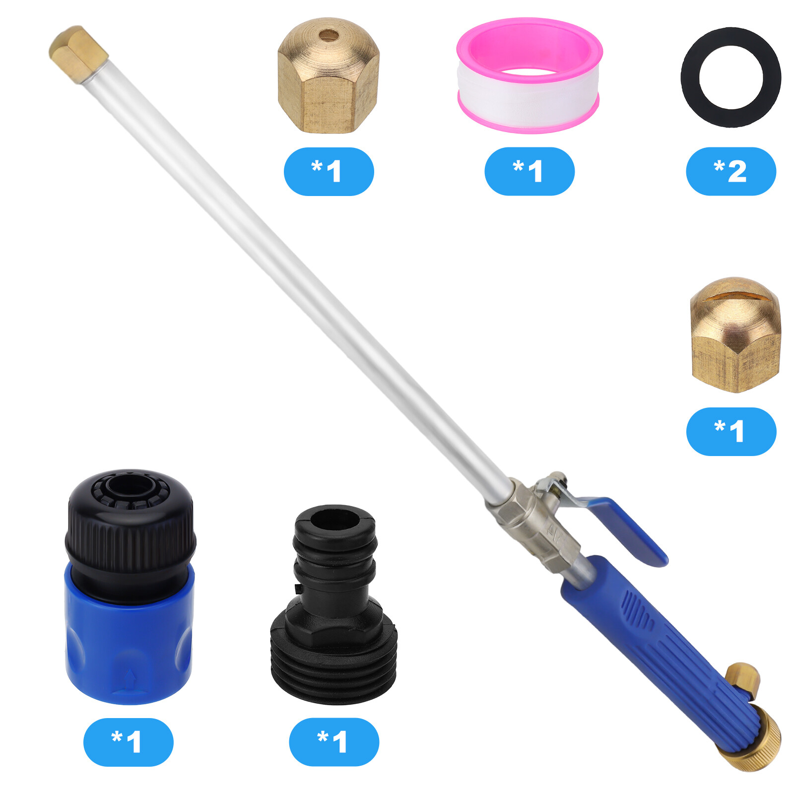 Upgraded High Pressure Power Washer Water Spray Gun Nozzle For Car Garden Hose