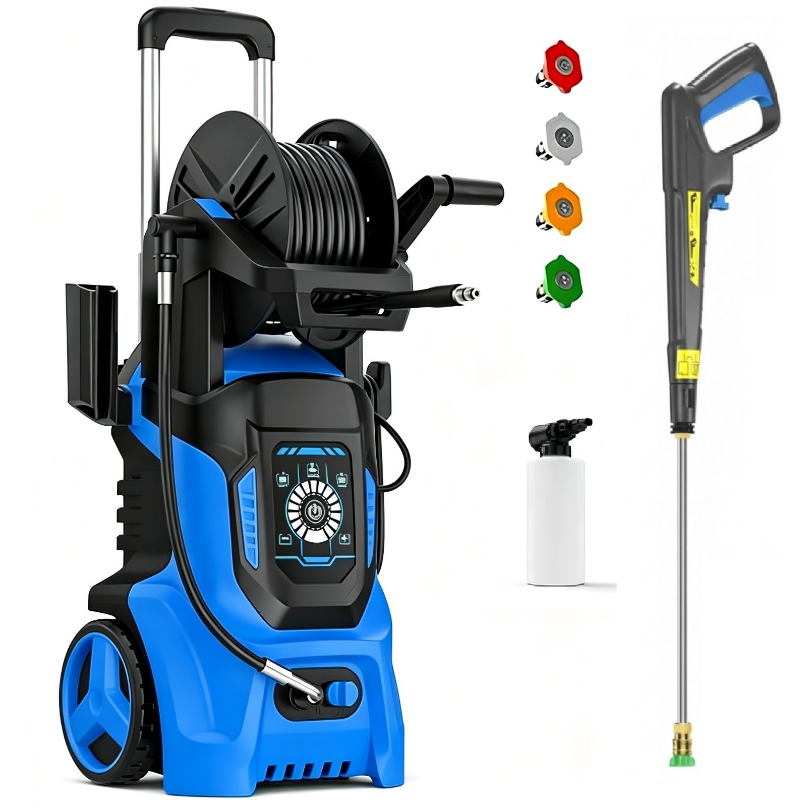Pressure Washer 4500PSI 3.8GPM, 15-Level Touchscreen, Soap Tank, for Outdoor