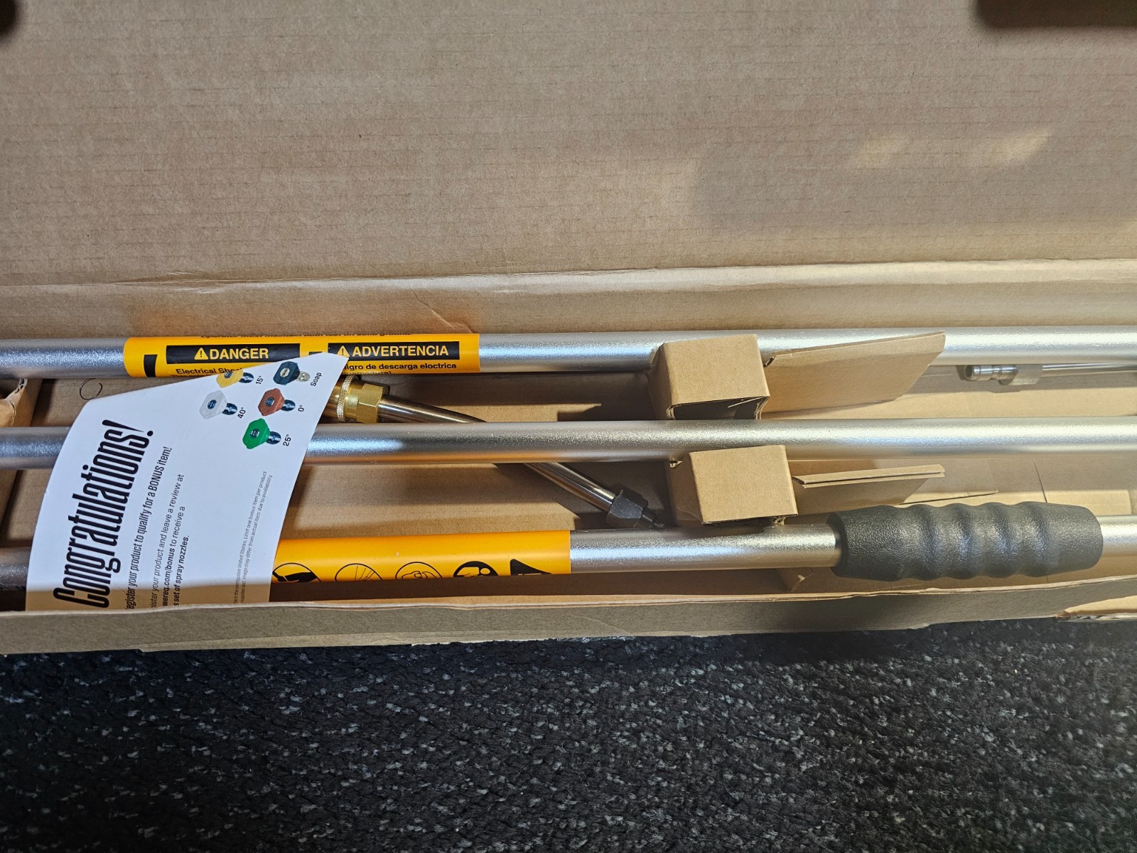 Westinghouse PWEXT 9 Ft. Pressure Washer Extension Wand for Gas and Electric
