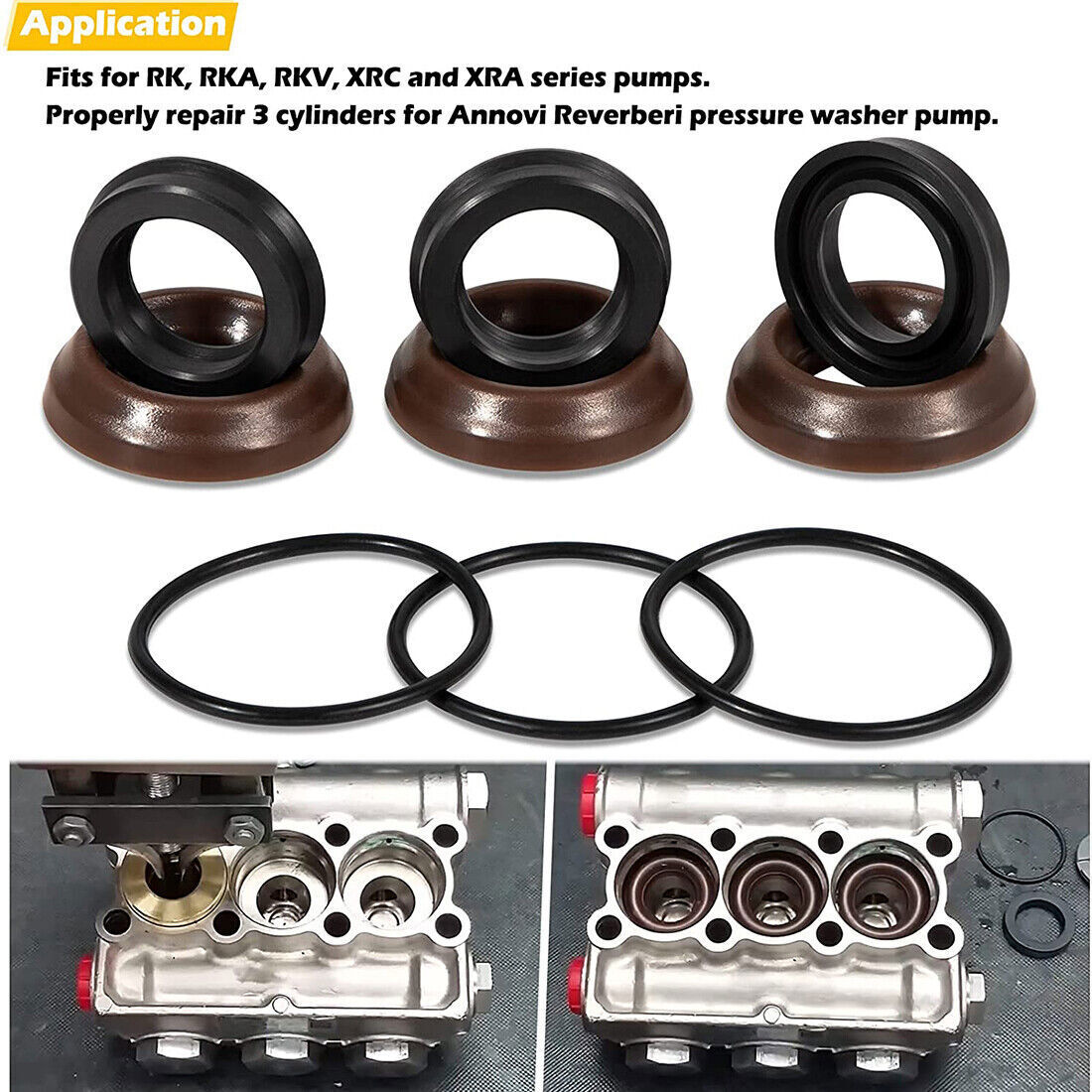 AR1828 Check Valve AR1857 Packing Kit For Annovi Reverberi 18mm XR RK RKA RKV