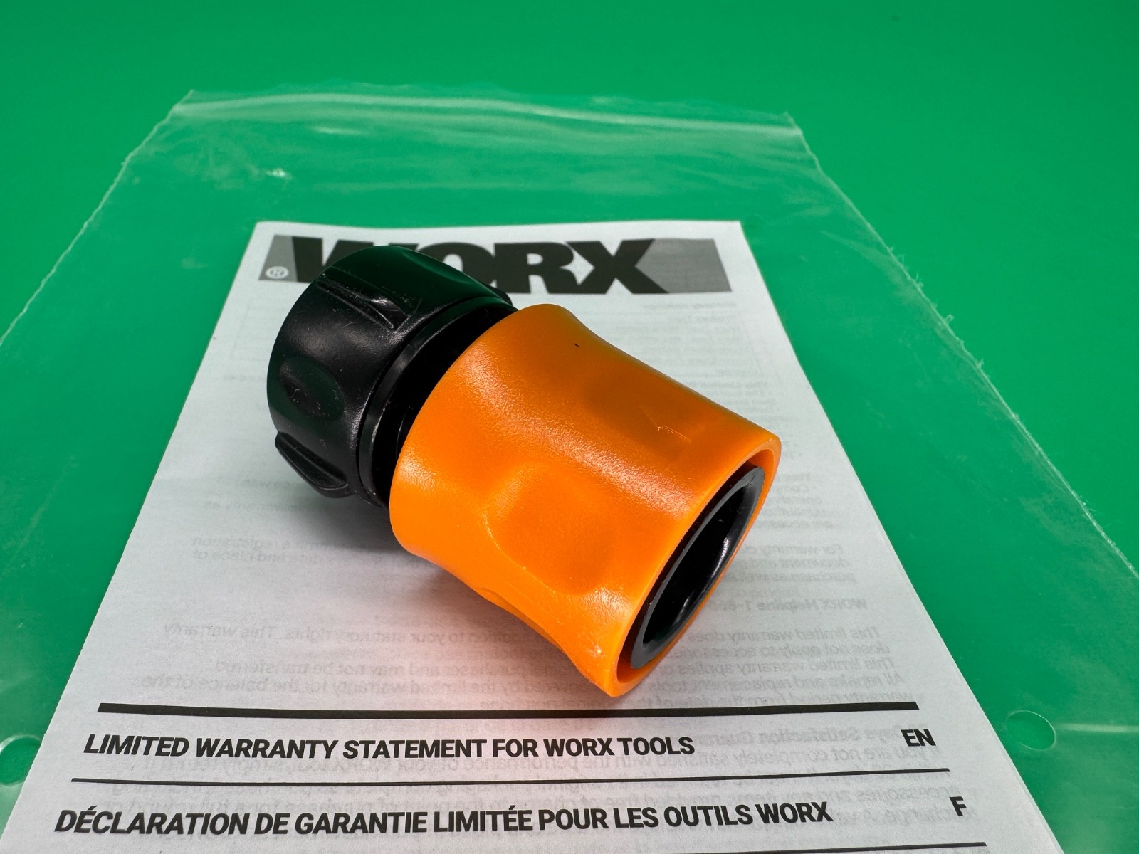 GENUINE! WORX HydroShot Pressure Washer REPLACEMENT HOSE QUICK CONNECT ADAPTER
