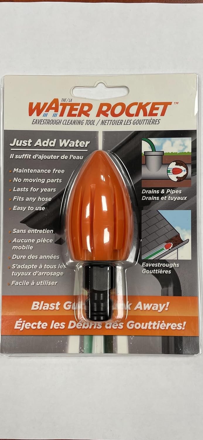 9200, Orange High-Pressure Washer Nozzle, Drain Cleaning Equipment for Gutters,