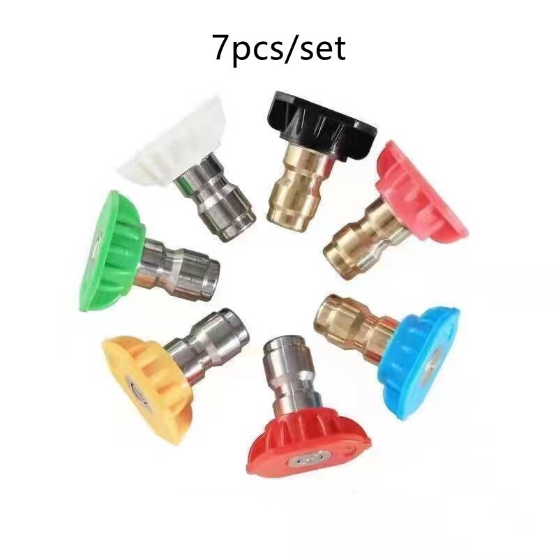 5pcs Pressure Washer Spray Tips Nozzles High Power Kit Quick Connect 1/4″ Set