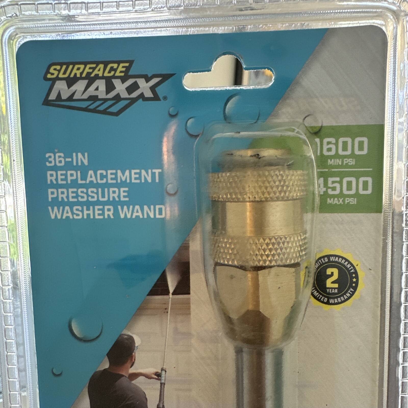 SurfaceMaxx 3-ft 4500 PSI Steel Pressure Washer Spray Wand Fast Shipping New !