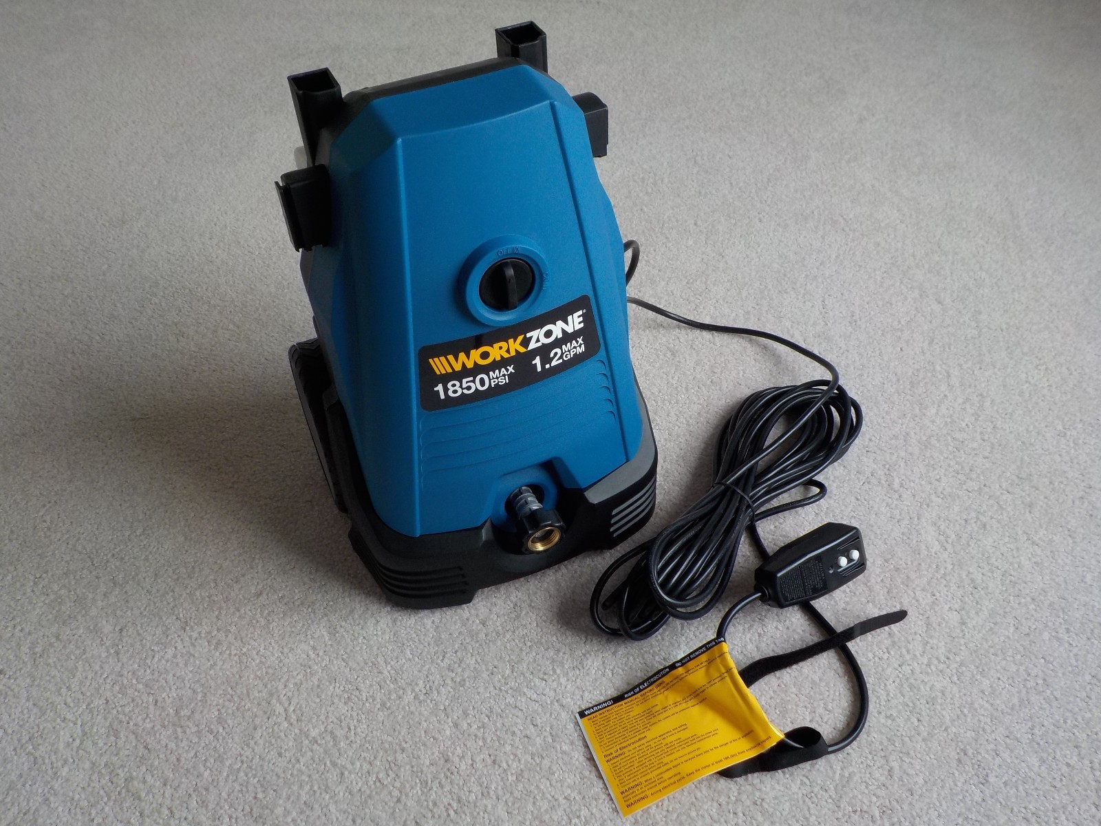 Original WORK ZONE Pressure Washer Model WZ1850 Blue Brand New w/ Box !!!