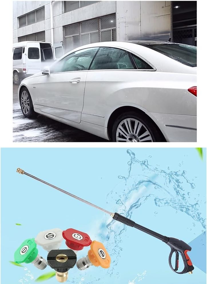High Pressure 4000PSI Car Washer Power Gun Spray Wand Lance Nozzle and Hose Kit