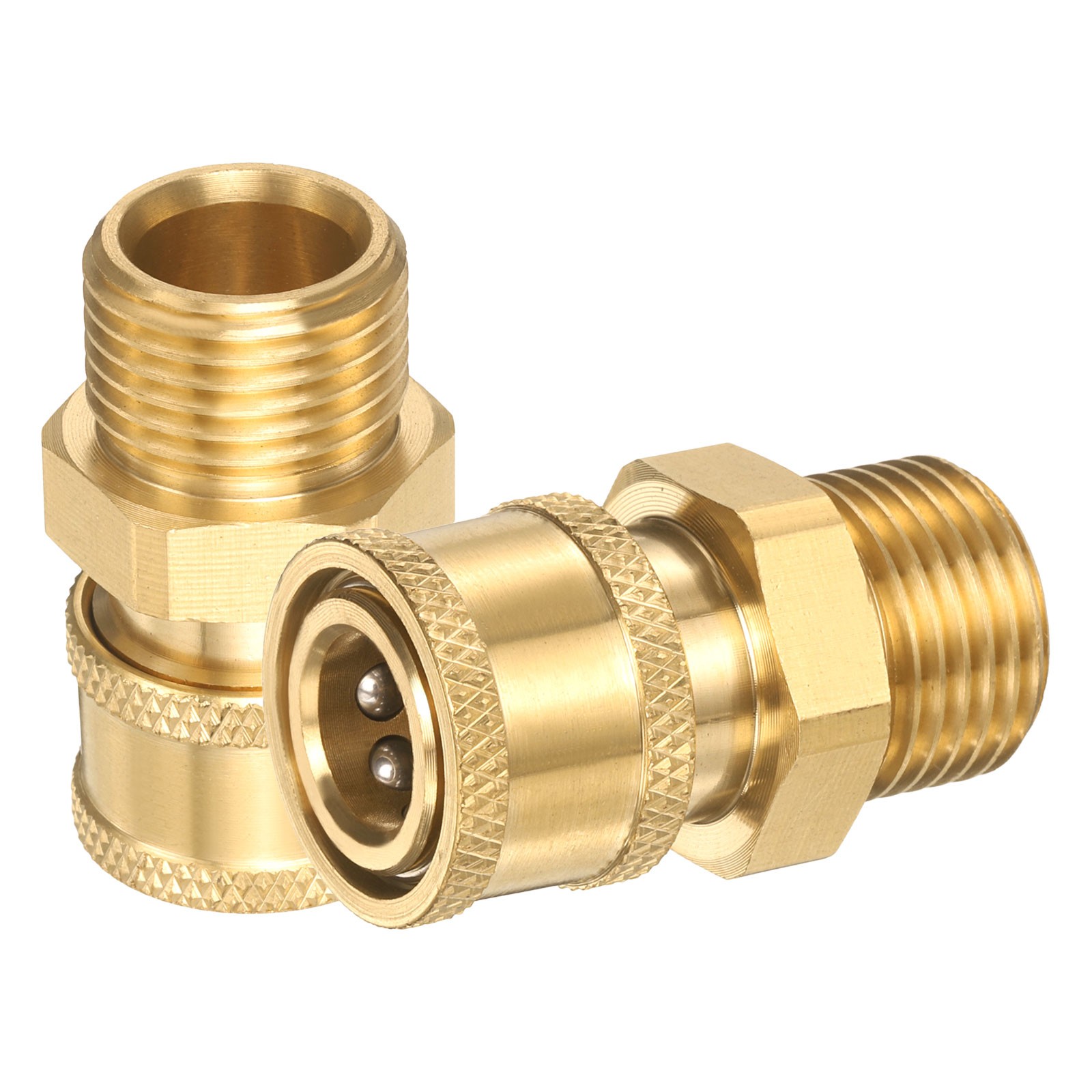 2Pcs, Pressure Washer Adapter 1/4″ Female Quick Plug to G1/2″ Female Brass