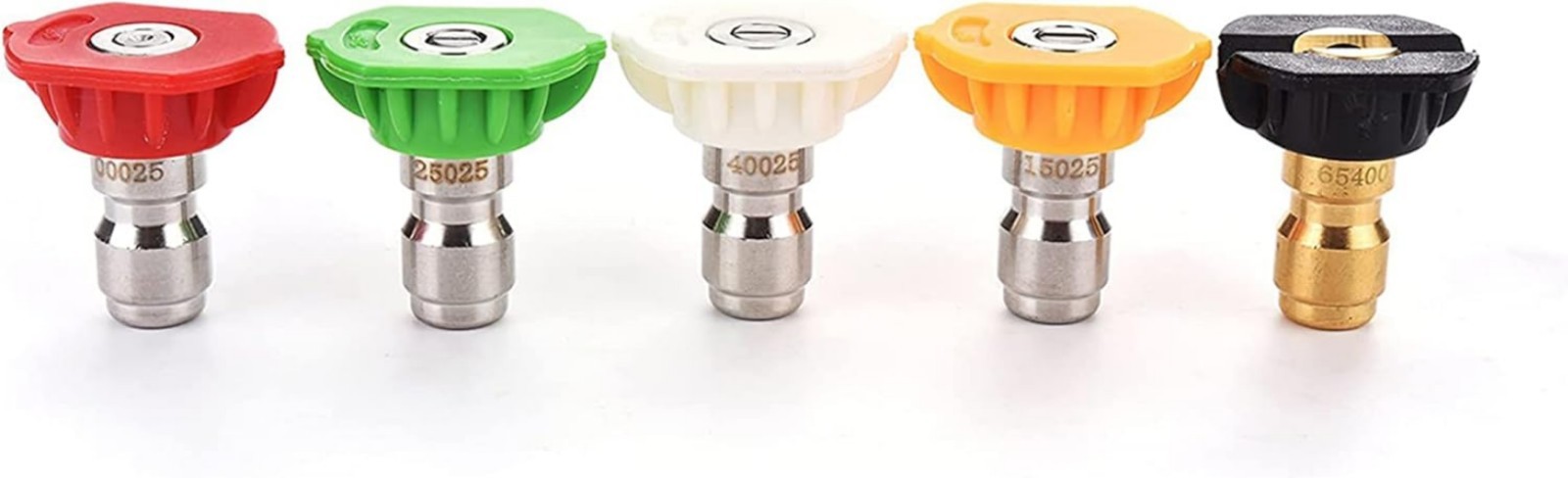 Pressure Washer Nozzle Tips Multiple Degrees, 1/4 Inch, 2.5 GPM | Power Washe…