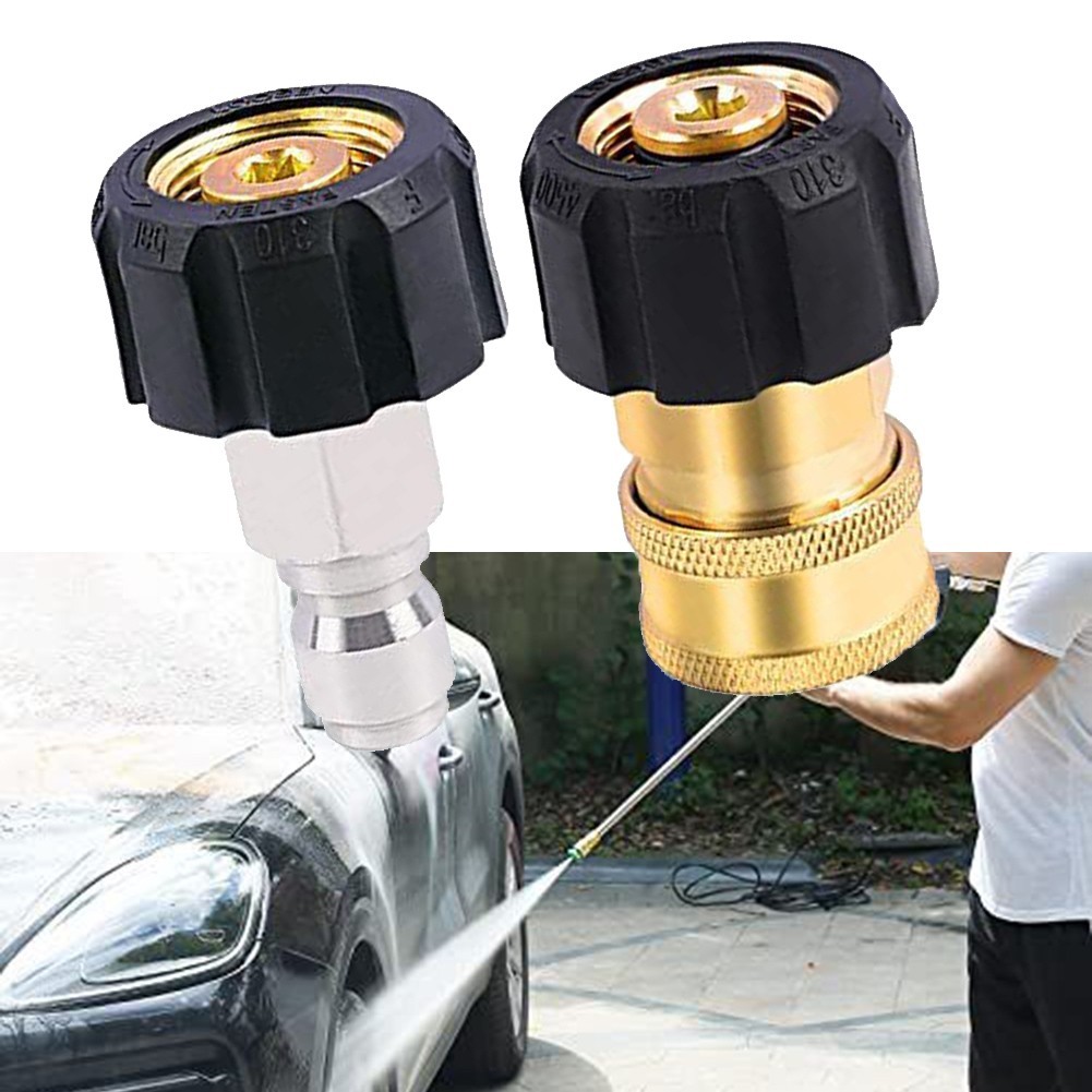 M22 14mm to 3/8 inch Quick Connect Adapter Kit for Pressure Washer