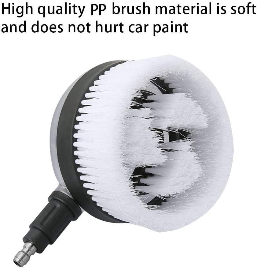 Deluxe Car Wash Rotary Brush Kit, 1/4 Inch Quick Connect High Pressure Washer…