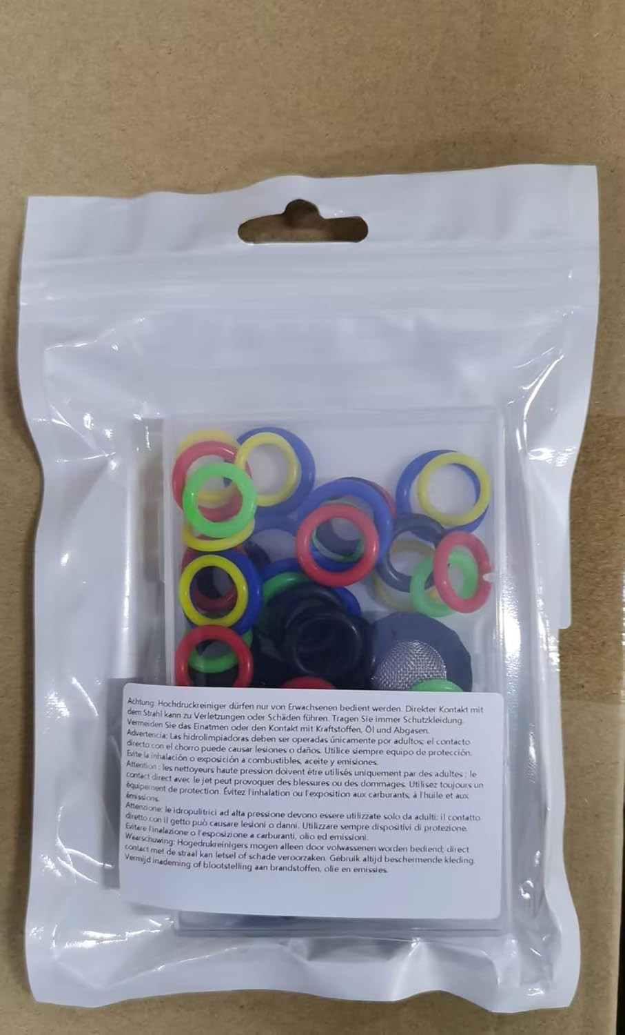 48 Pieces O-Ring Power Pressure Washer Kit 6 Sizes Sealing Stainless Steel Filte