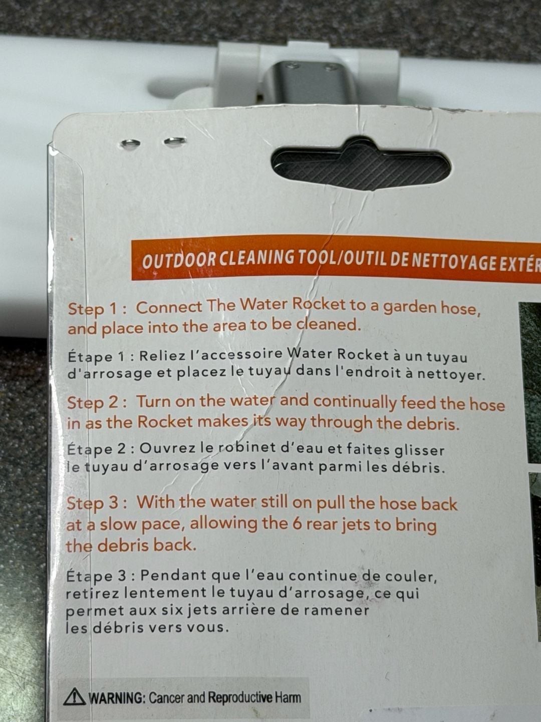 The Water Rocket Outdoor Cleaning Tool Sewer Cleaning Nozzle