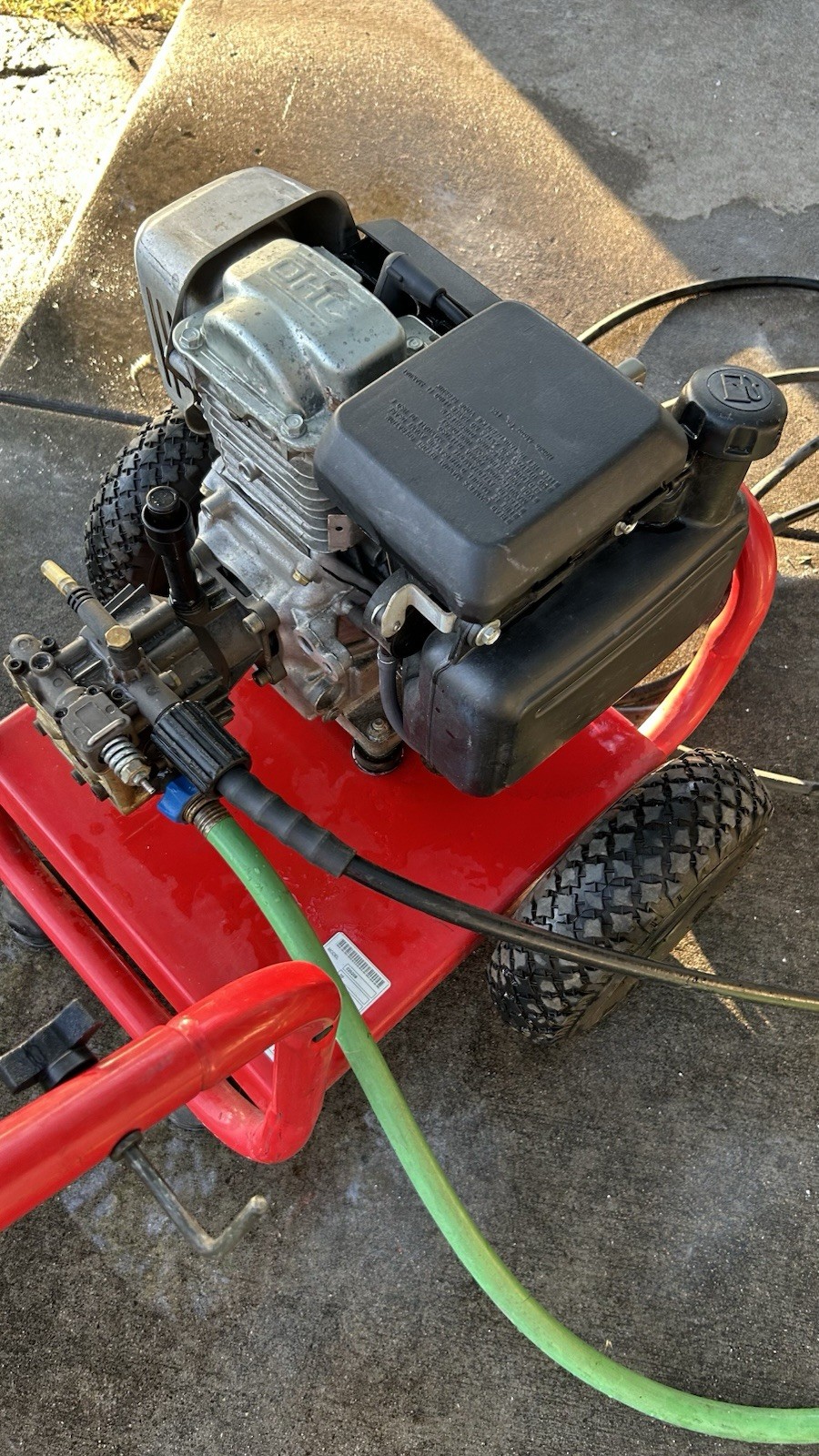 Troy-Bilt 2500 PSI 2.5 GPM with Honda engine GC160 160cc,5.0 HP.hose(No washer g