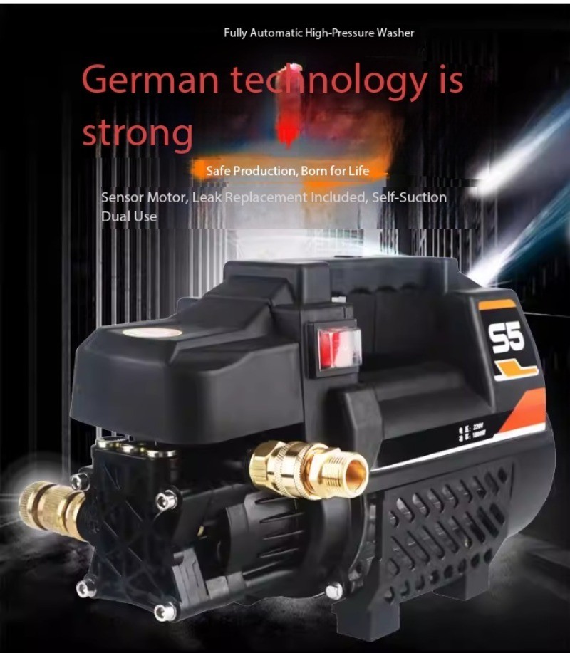 High-Pressure Water Pump Car Washing Machine Automatic Induction Water Gun Tool