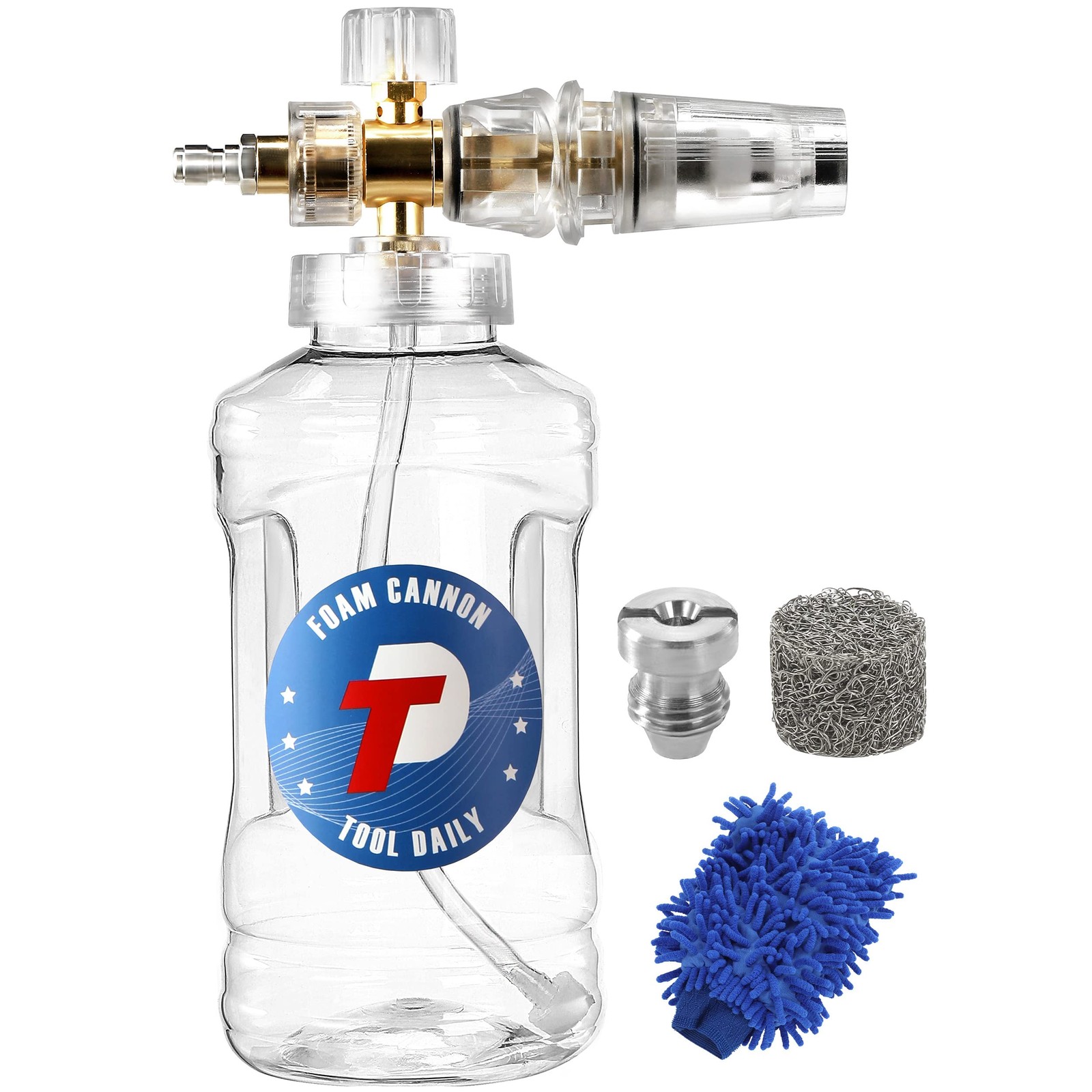 Pressure Washer Foam Cannon, Adjustable Snow Foam Lance with M22 and 1/4 Inch…