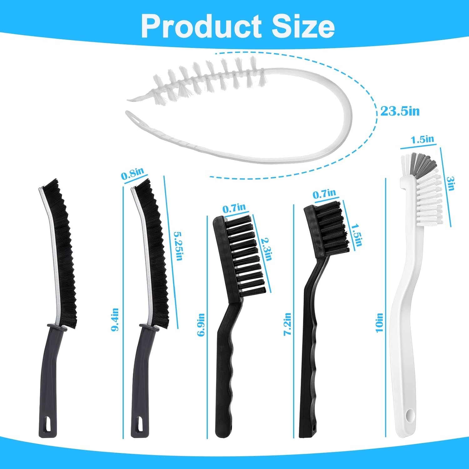 Washing Machine Cleaning Brush Kit – Drum & Crevice Washer Tools
