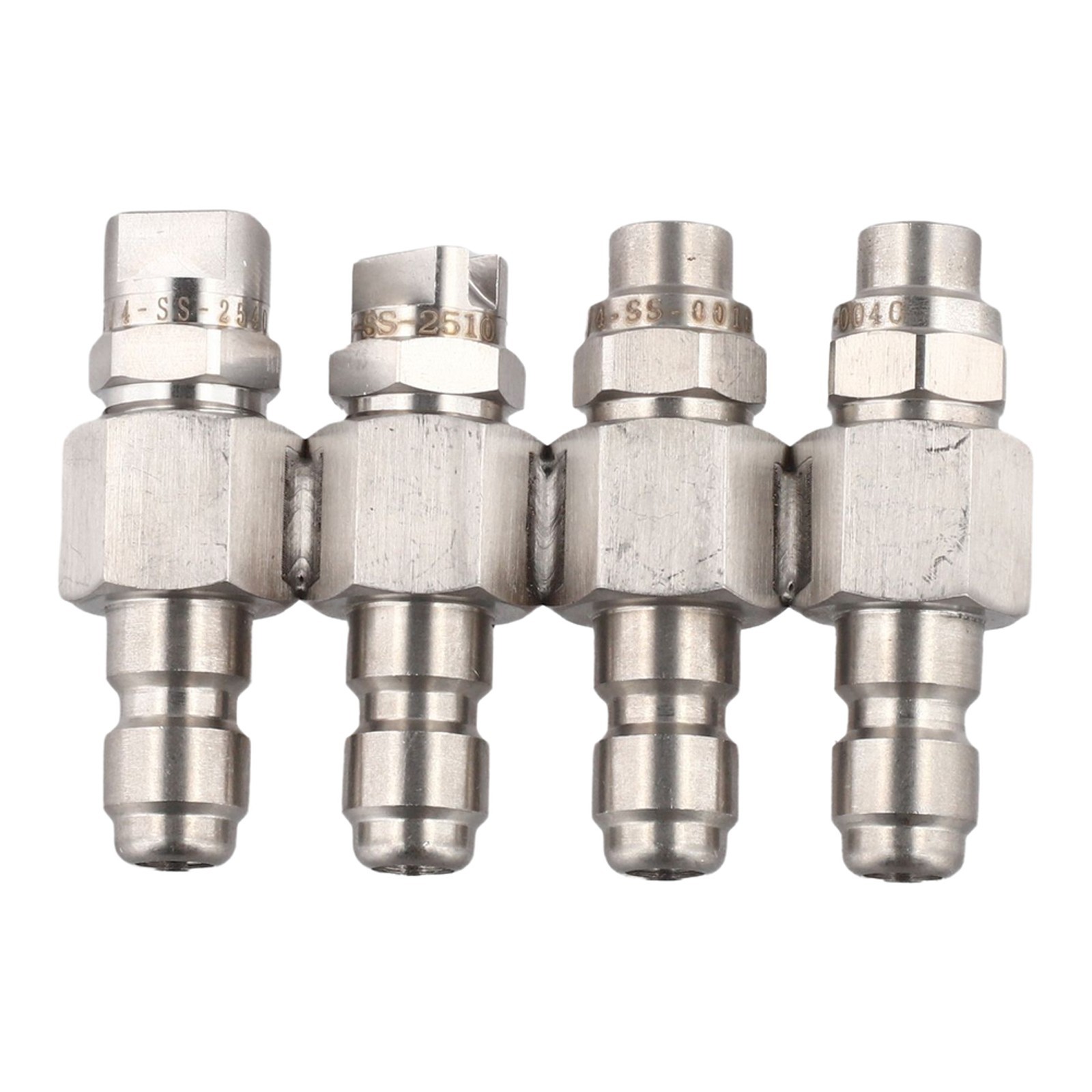 Four Row Stainless Steel Nozzle Compatible with 2 4 GPM Pressure Washers