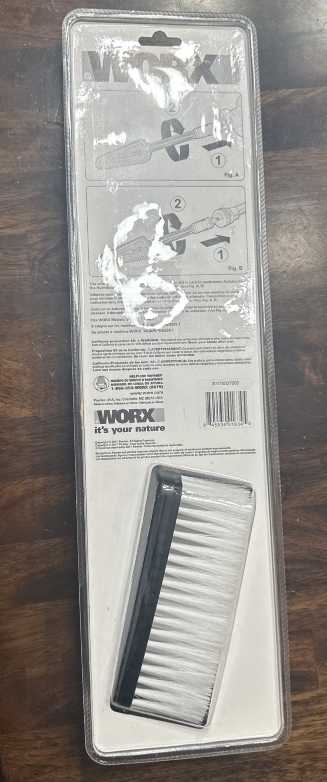 WORX WA4048 Hydroshot Accessory Multi-Purpose Cleaning Brush