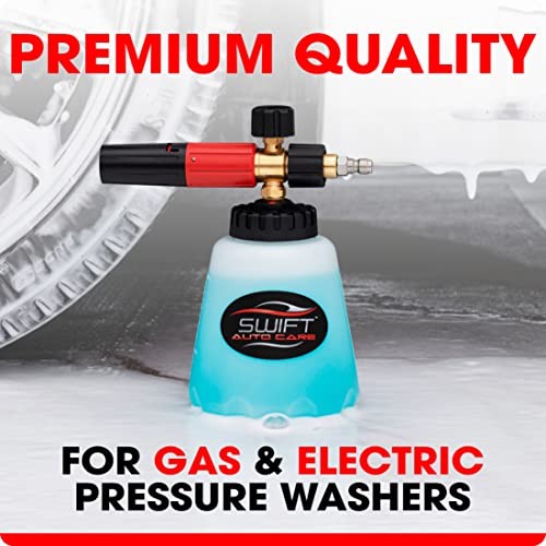 Swift Premium Foam Cannon for Pressure Washer – Heavy Duty Foam Sprayer for