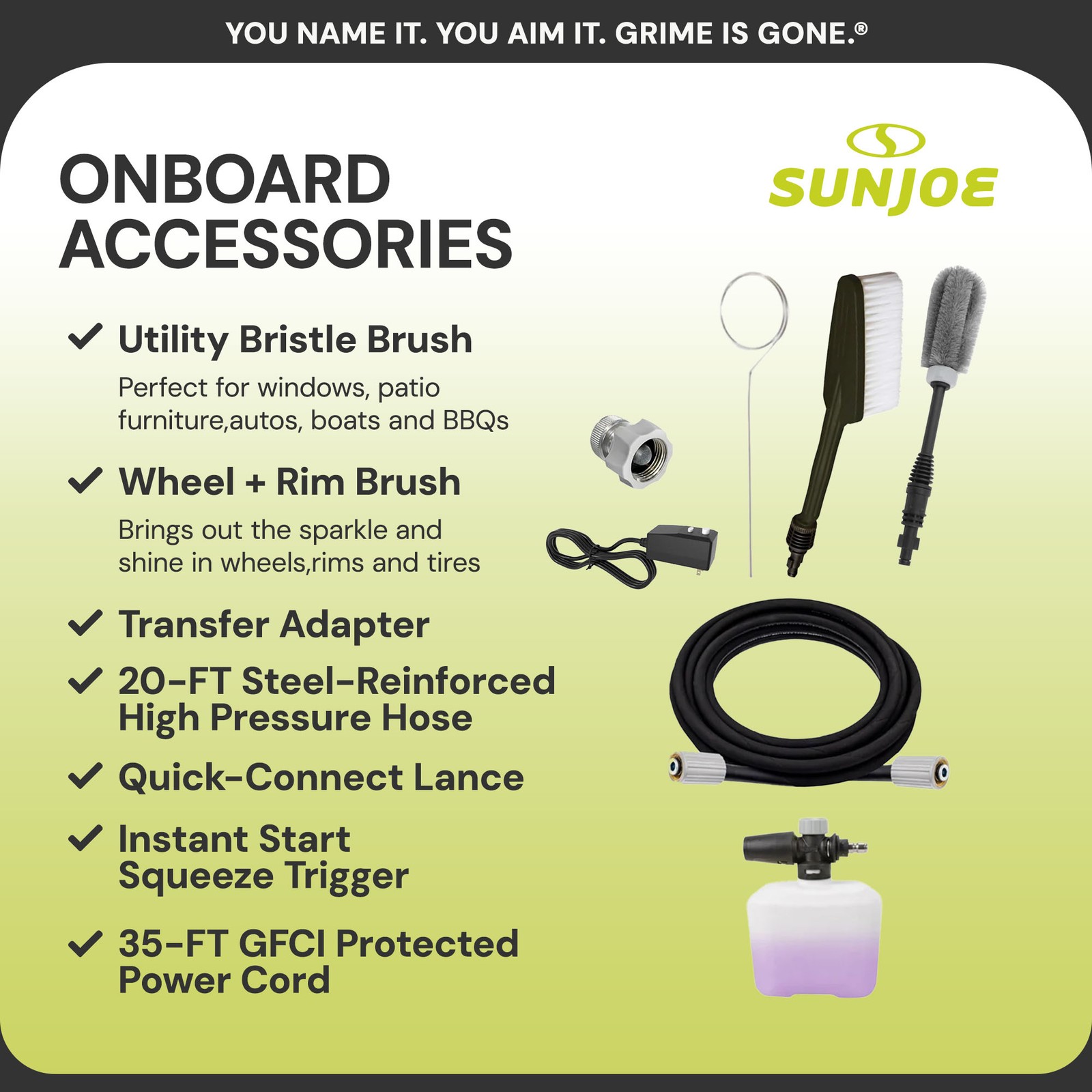 Sun Joe Electric Pressure Washer, Portable Power Washer with Wheels, SPX3000-XT1