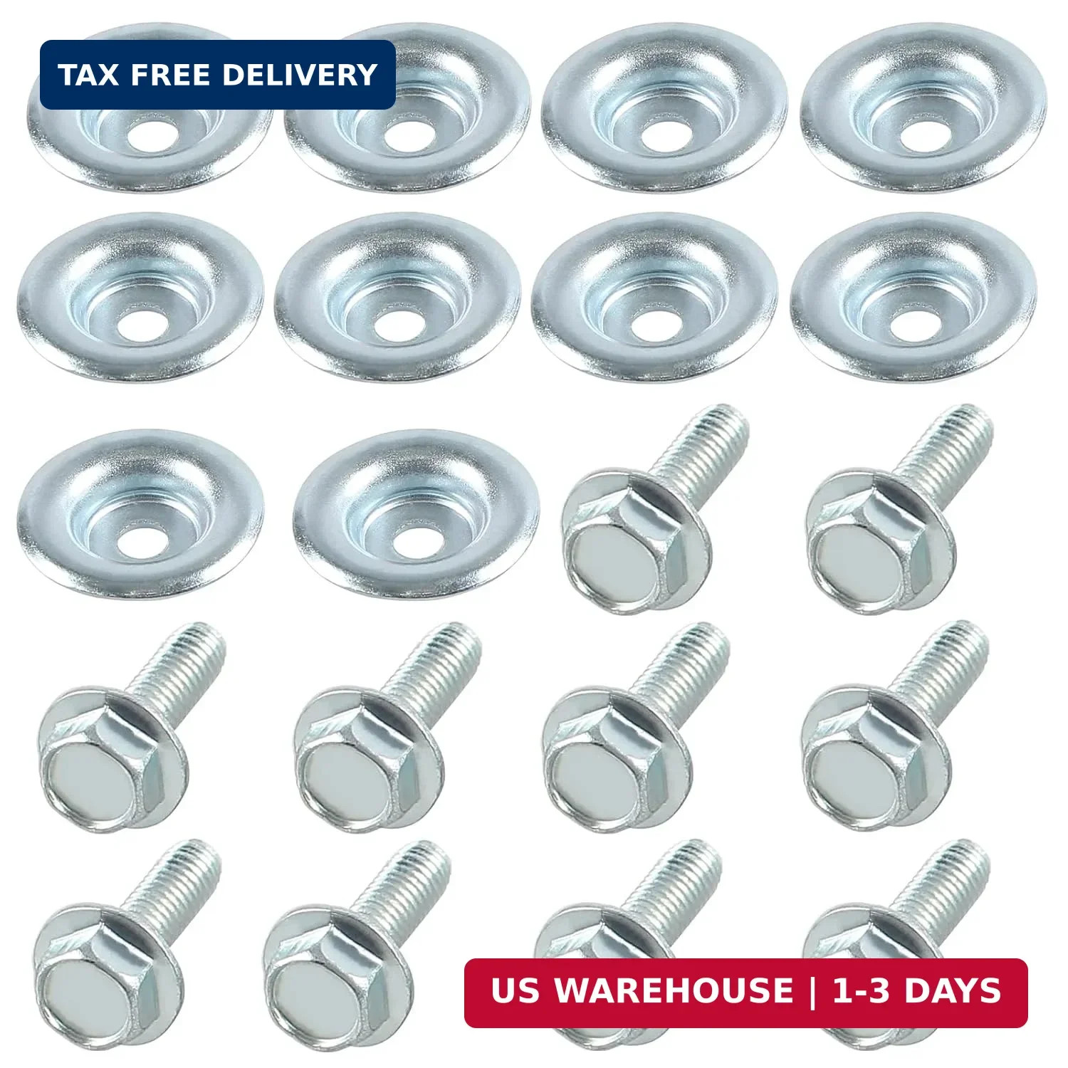 20 Piece Set UTV Skid Plate Washer and Bolt Kit Compatible with Polaris RZR 570