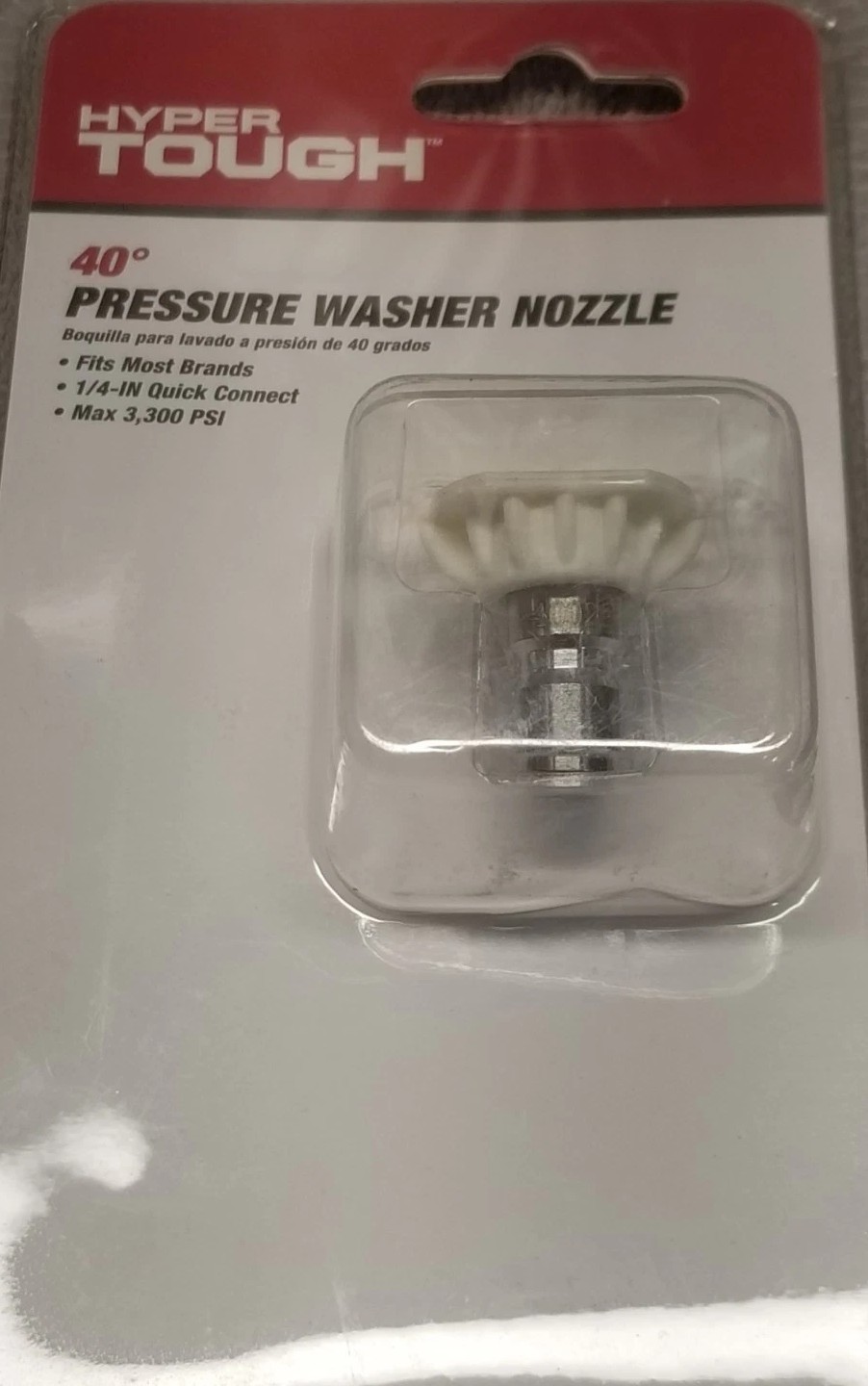 NEW Hyper Tough 40 Deg. Pressure Washer Nozzle, Fit Most Power Washers Lot of 3