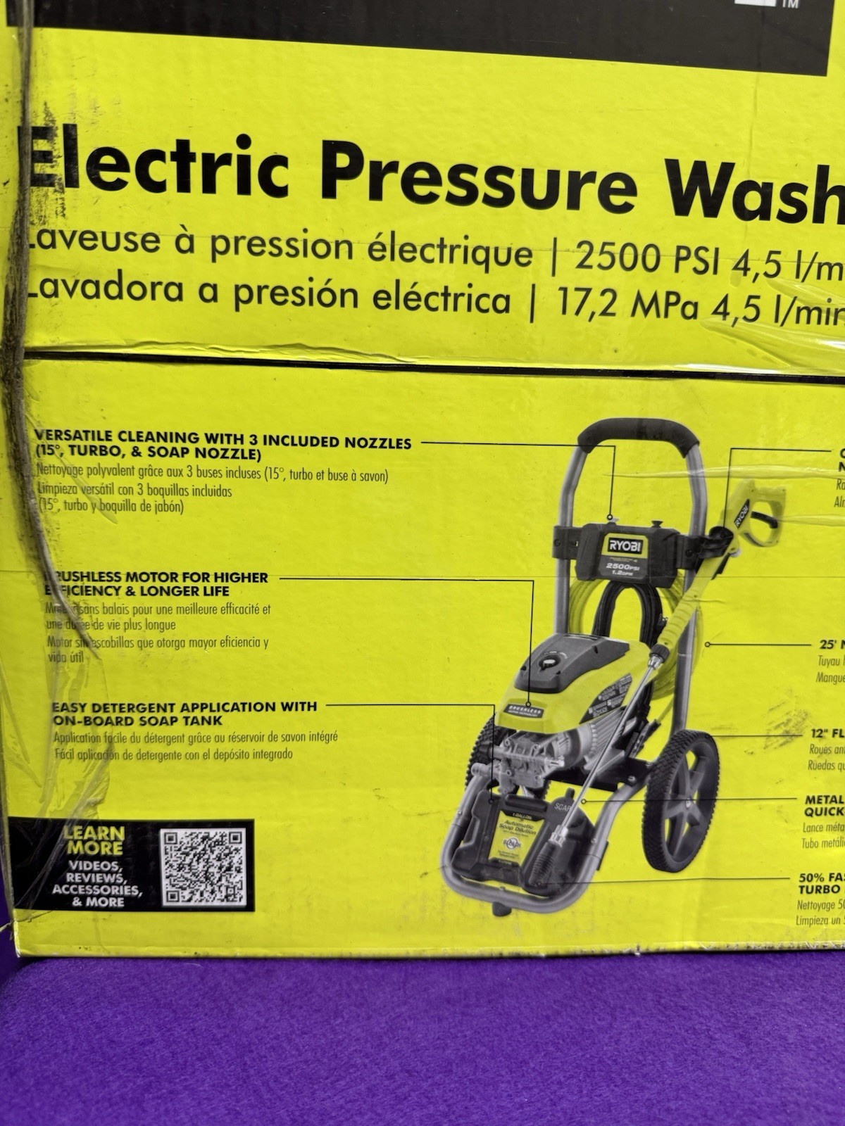 💥NEW SEALED BOX💥RYOBI RY142500 2500PSI 1.2GPM BRUSHLESS PRESSURE POWER WASHER!