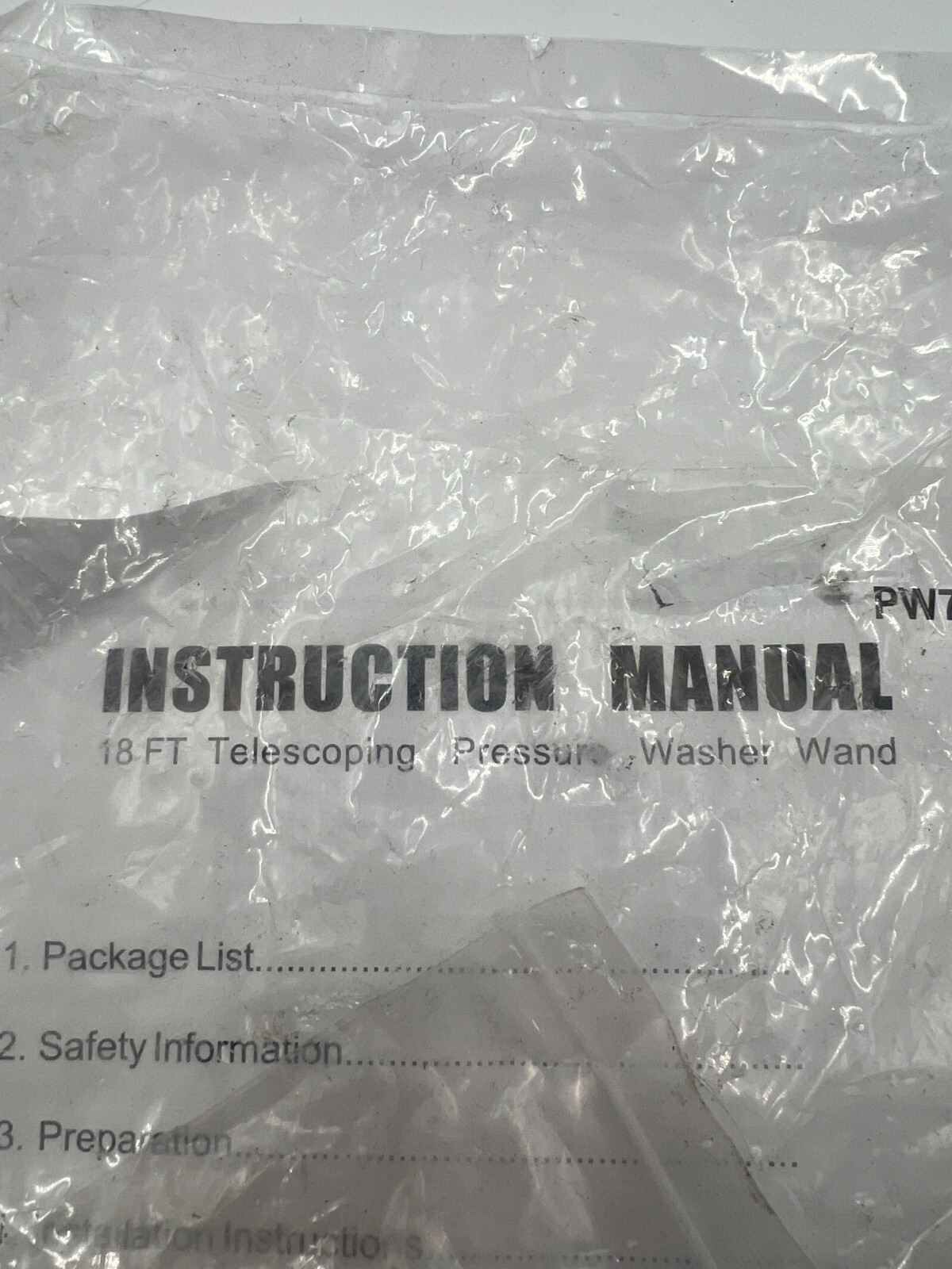 18ft Telescoping Washer Wand Hardware Accessories Only PW76