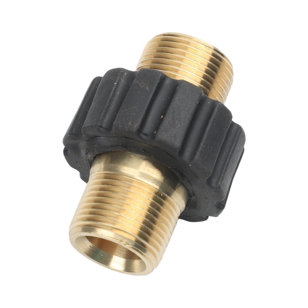 Double Nipple M22x1.5 Male Hose Connector Coupling For High Pressure Cleaner ~