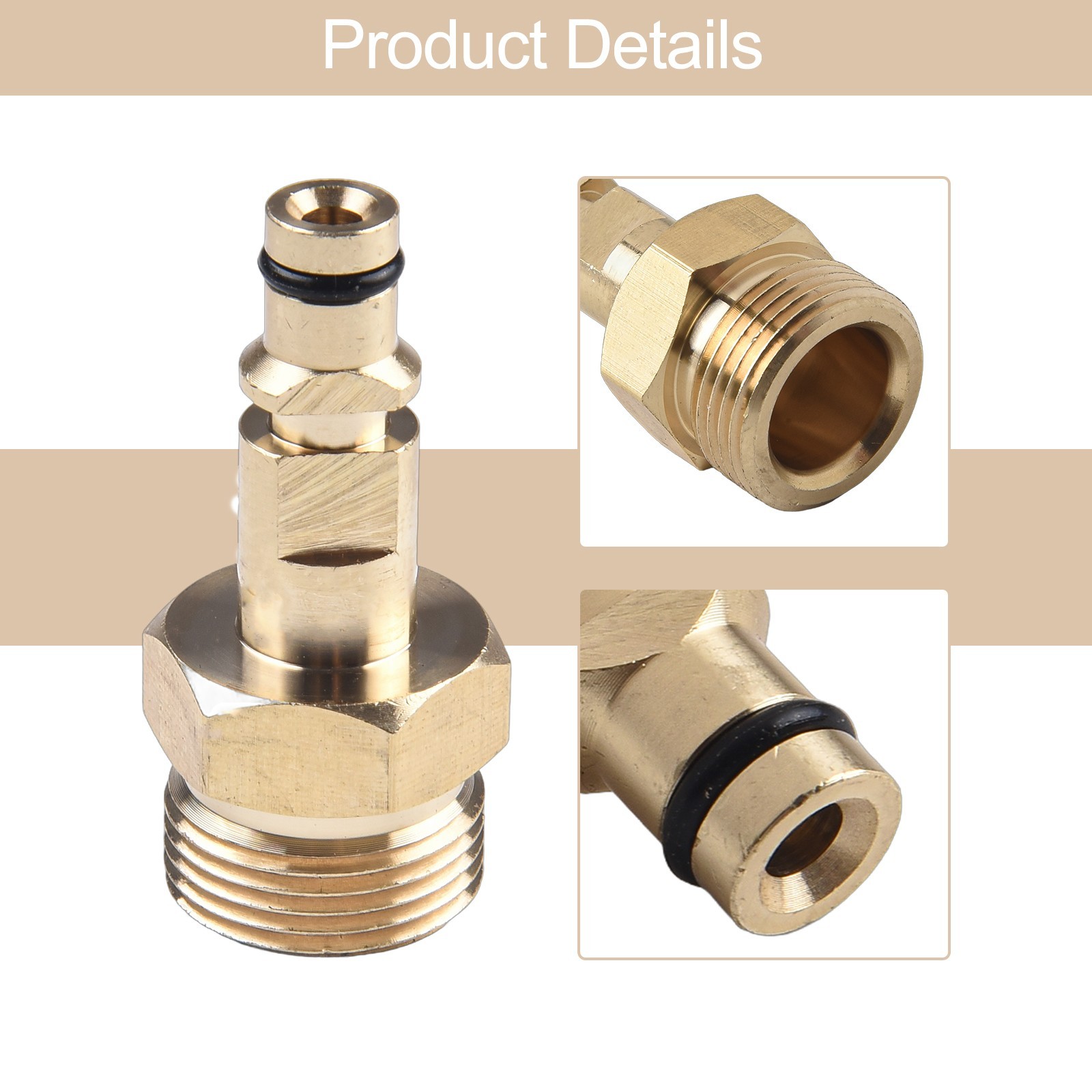 Adapter M22 Pressure Washer Quick Connect -in nipple Hose adapter