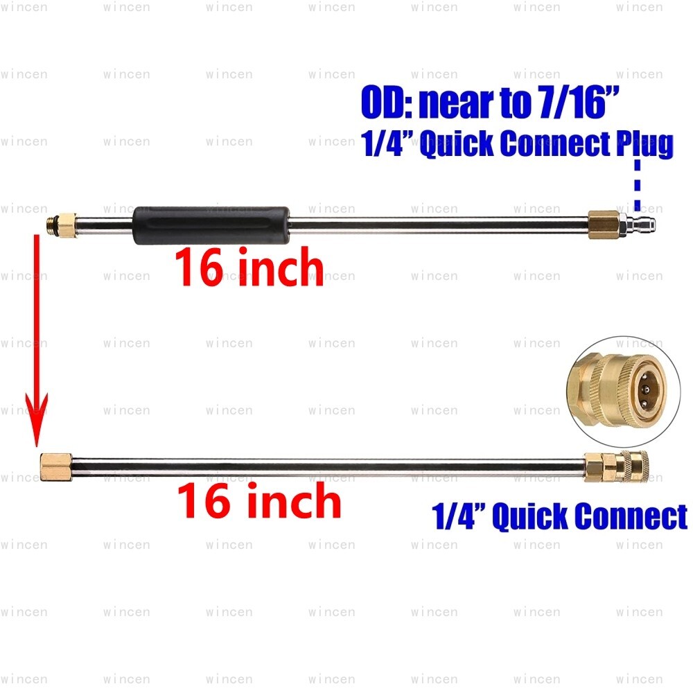Pressure Washer Extension Wand Upgrade Power Washer Lance with Spray Nozzle Tips