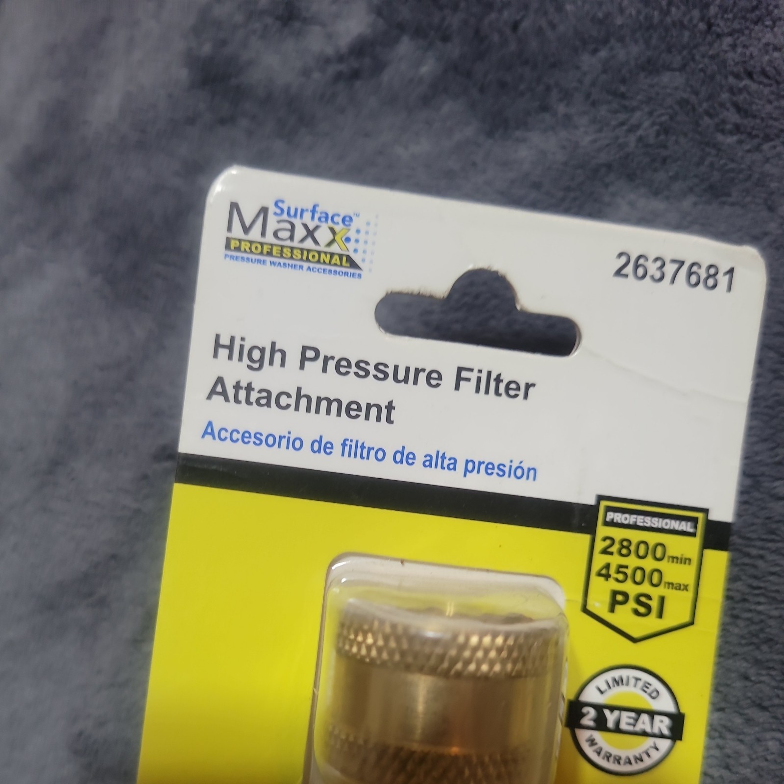 5 Pack Surface Maxx High Pressure Filter Attachment with QD Fitting #2637681