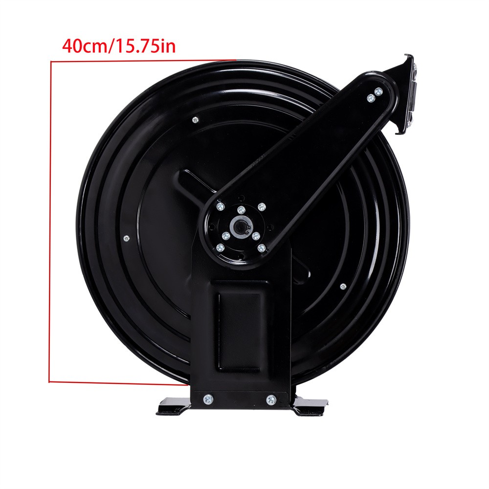 Auto-Retractable Pressure Washer Hose Reel 50FT x 3/8″ 4000 PSI Heavy Duty