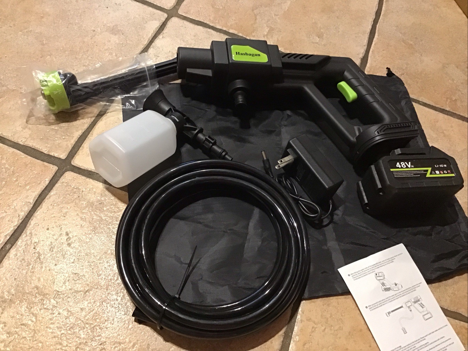 48V Cordless Pressure Washer/ Battery Powered with Charger & Battery – Open Box