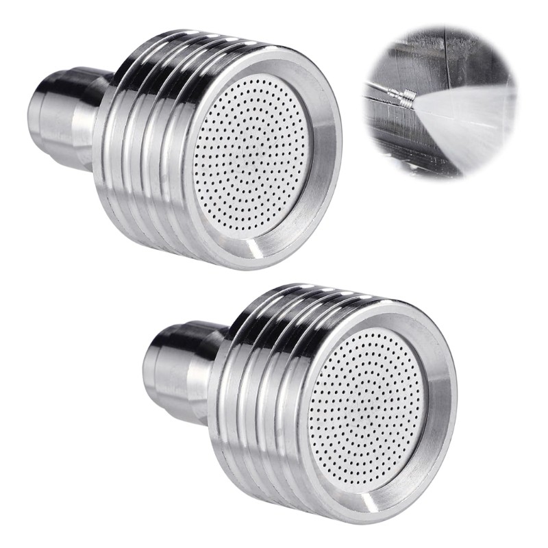 2Pcs Stainless Steel Shower 1/4inch Quick Connection Wash Car Garden Cleaning