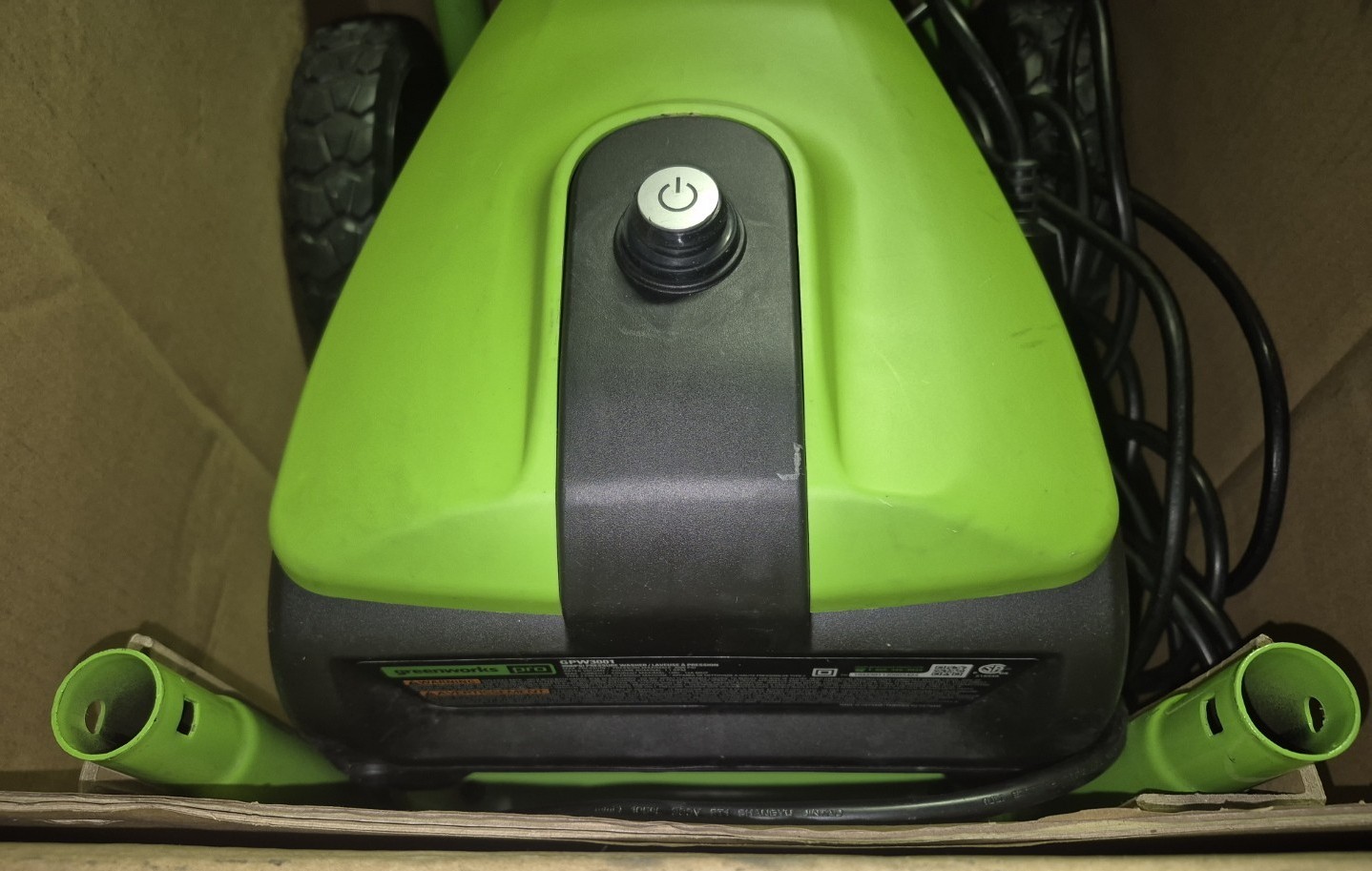 GREENWORKS ELECTRIC PRESSURE WASHER GPW3001 – LIGHTLY USED?