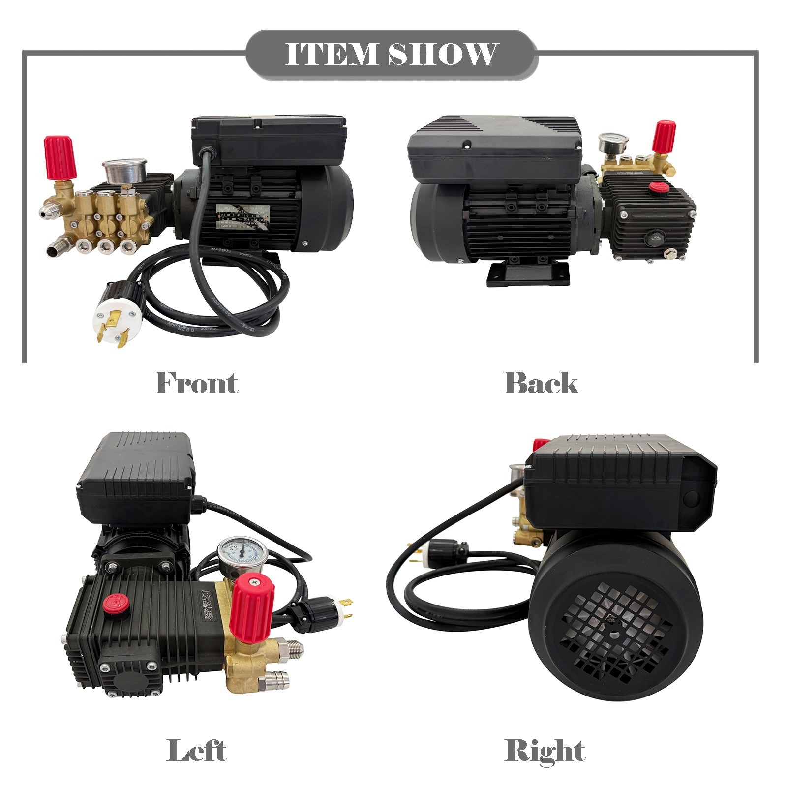 110V Portable High-Pressure Car Wash Machine Cleaning Pump with Water Gun