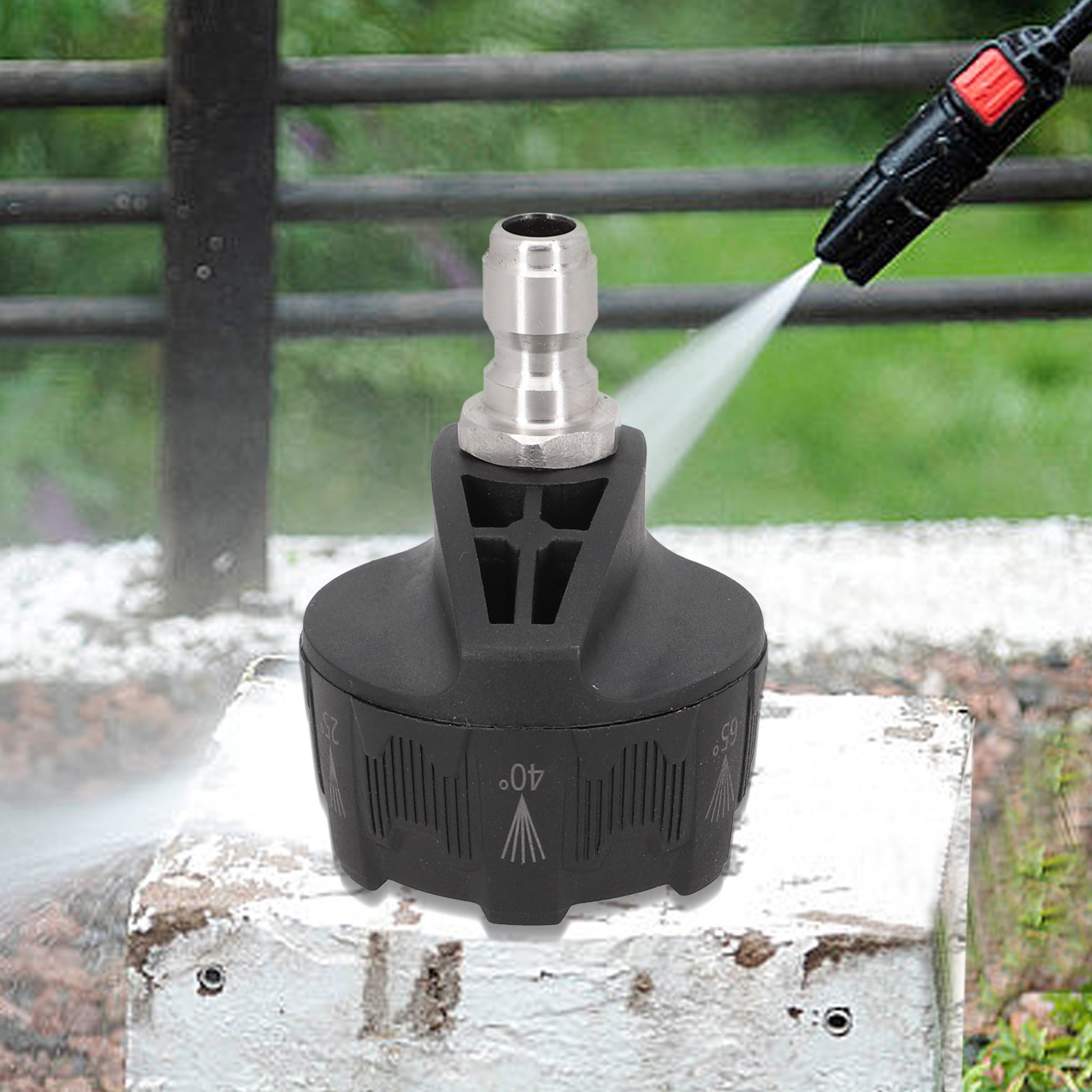 High Pressure Washer Spray Nozzle 0 15 25 40 Degree Rotation Watering Rinse Soap