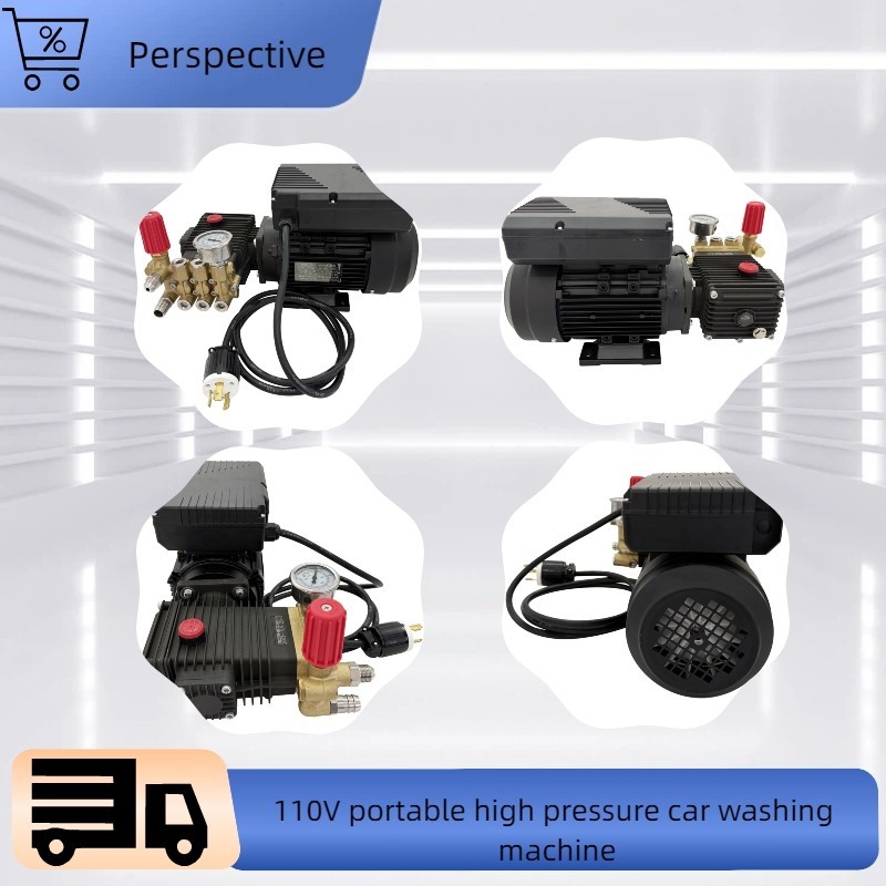 110V 12L/min High Pressure Car Washing Pump Machine Portable with Water Gun